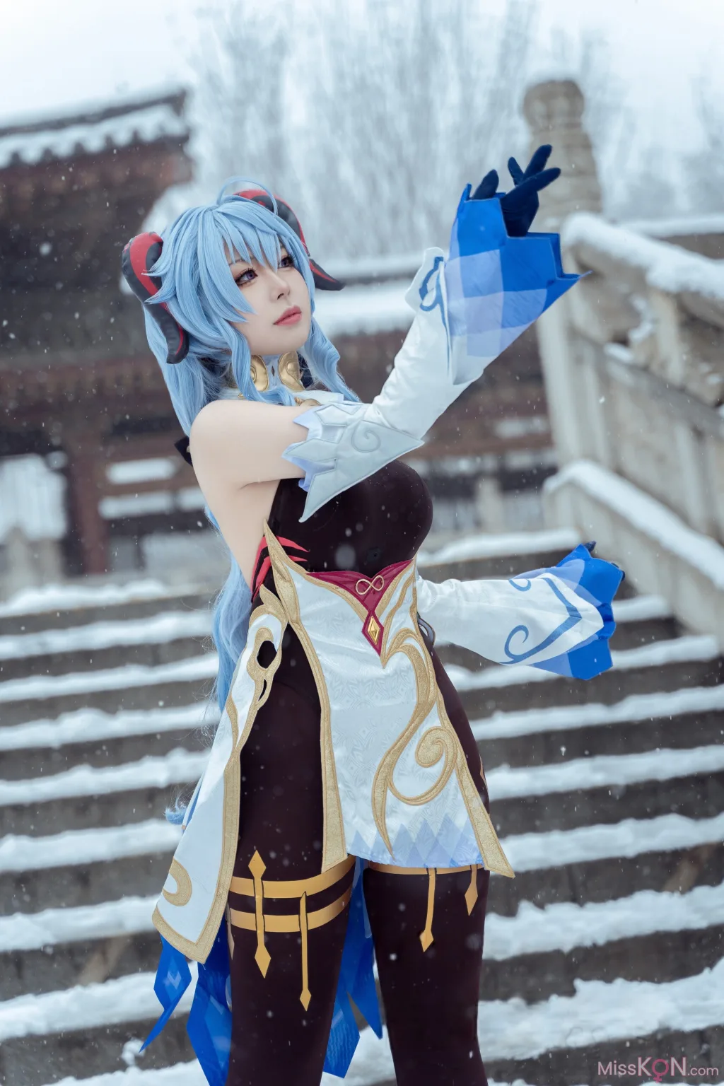 Coser@虎森森_ 原神 甘雨 雪景