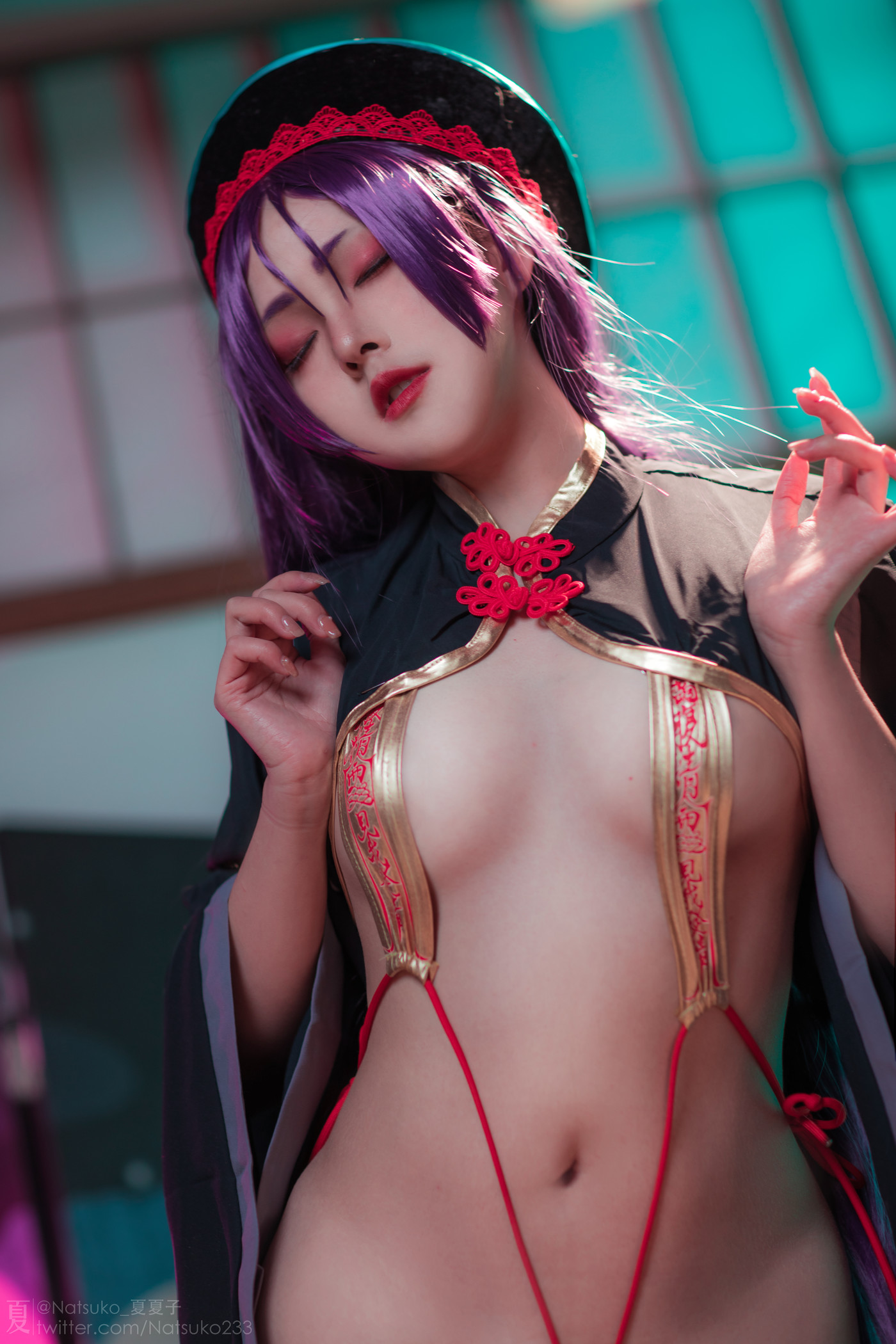 Cosplay Natsuko夏夏子 源赖光 僵尸同人