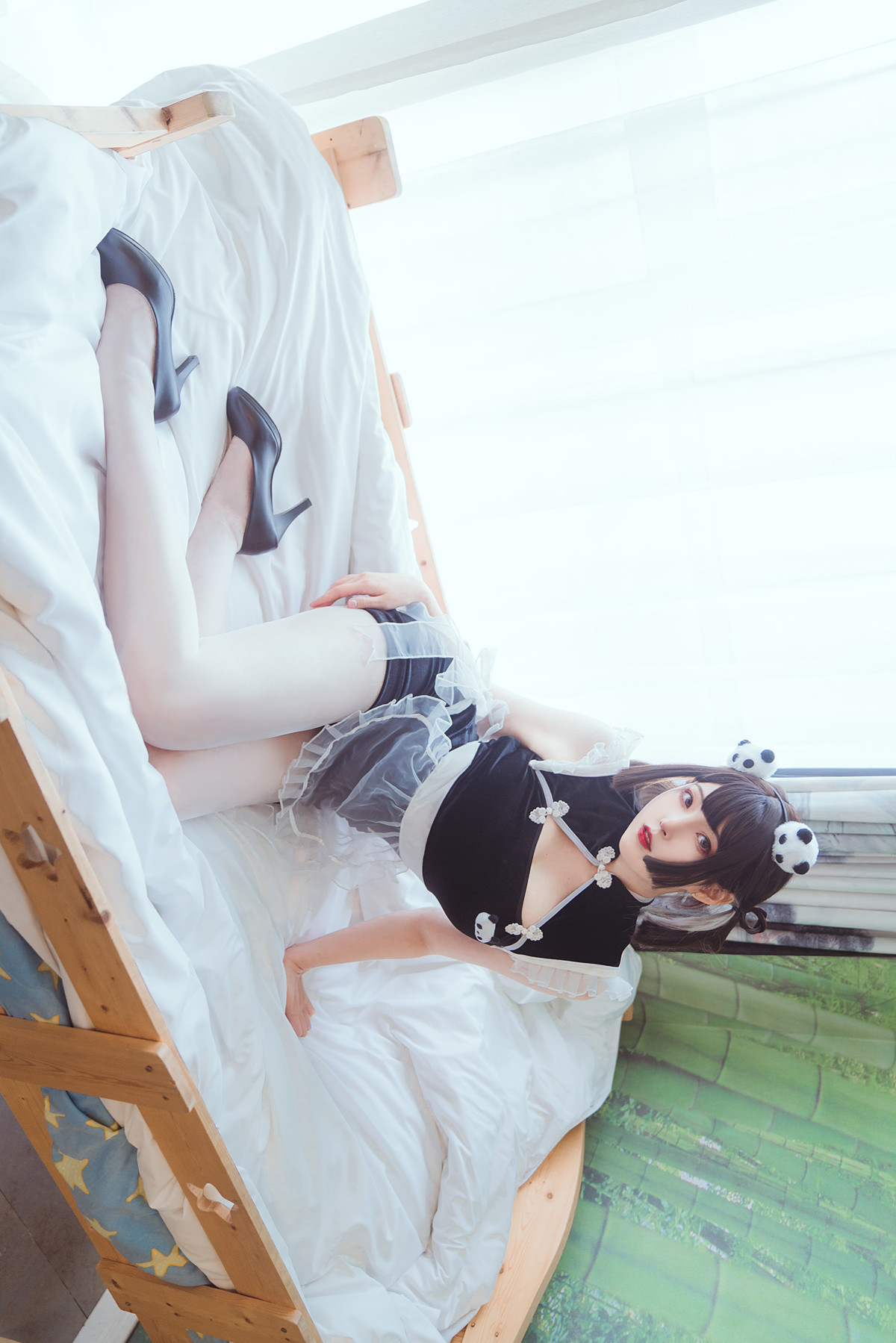 Cosplay Natsuko夏夏子 熊猫女仆