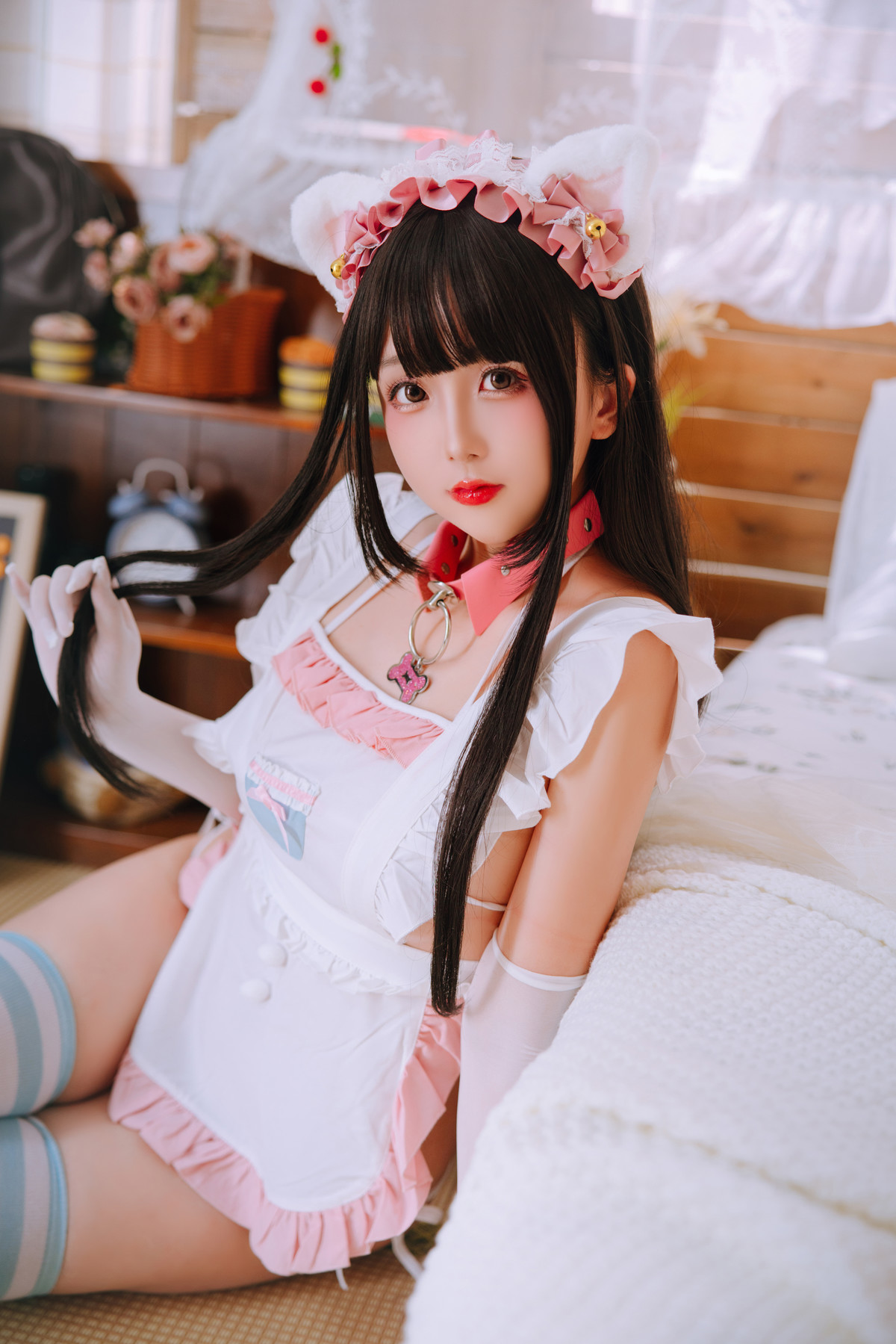 Cosplay Rinaijiao日奈娇 兔尾女仆