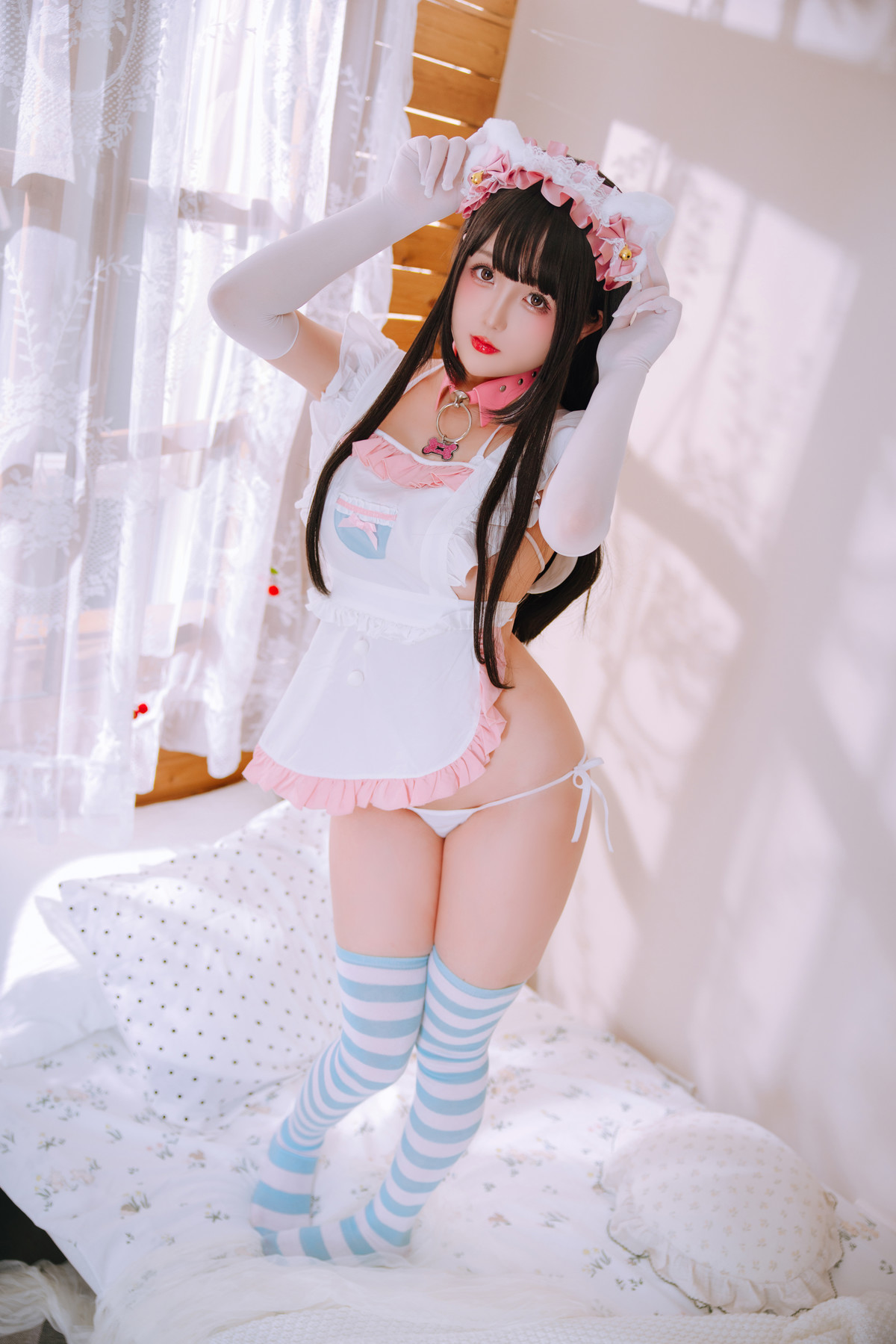 Cosplay Rinaijiao日奈娇 兔尾女仆