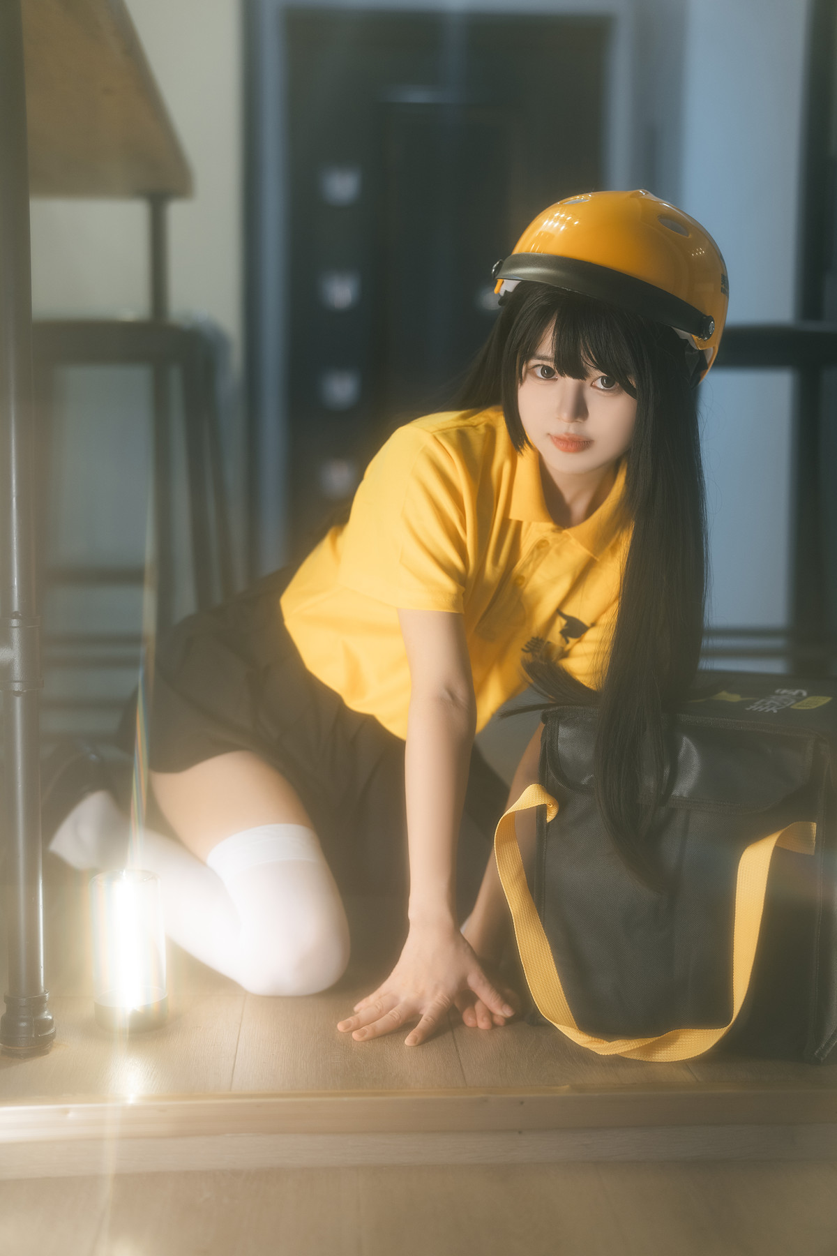 Cosplay Rua阮阮 外卖员 Delivery Girl