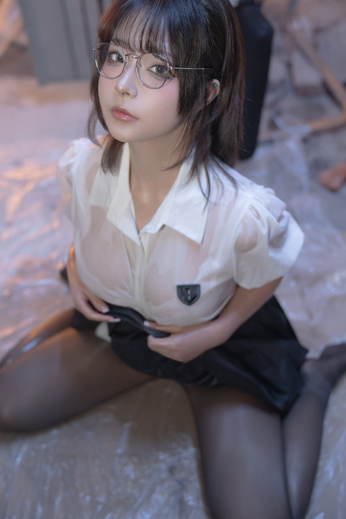 Cosplay Yuuhui玉汇 电梯间 尾行 Set.02