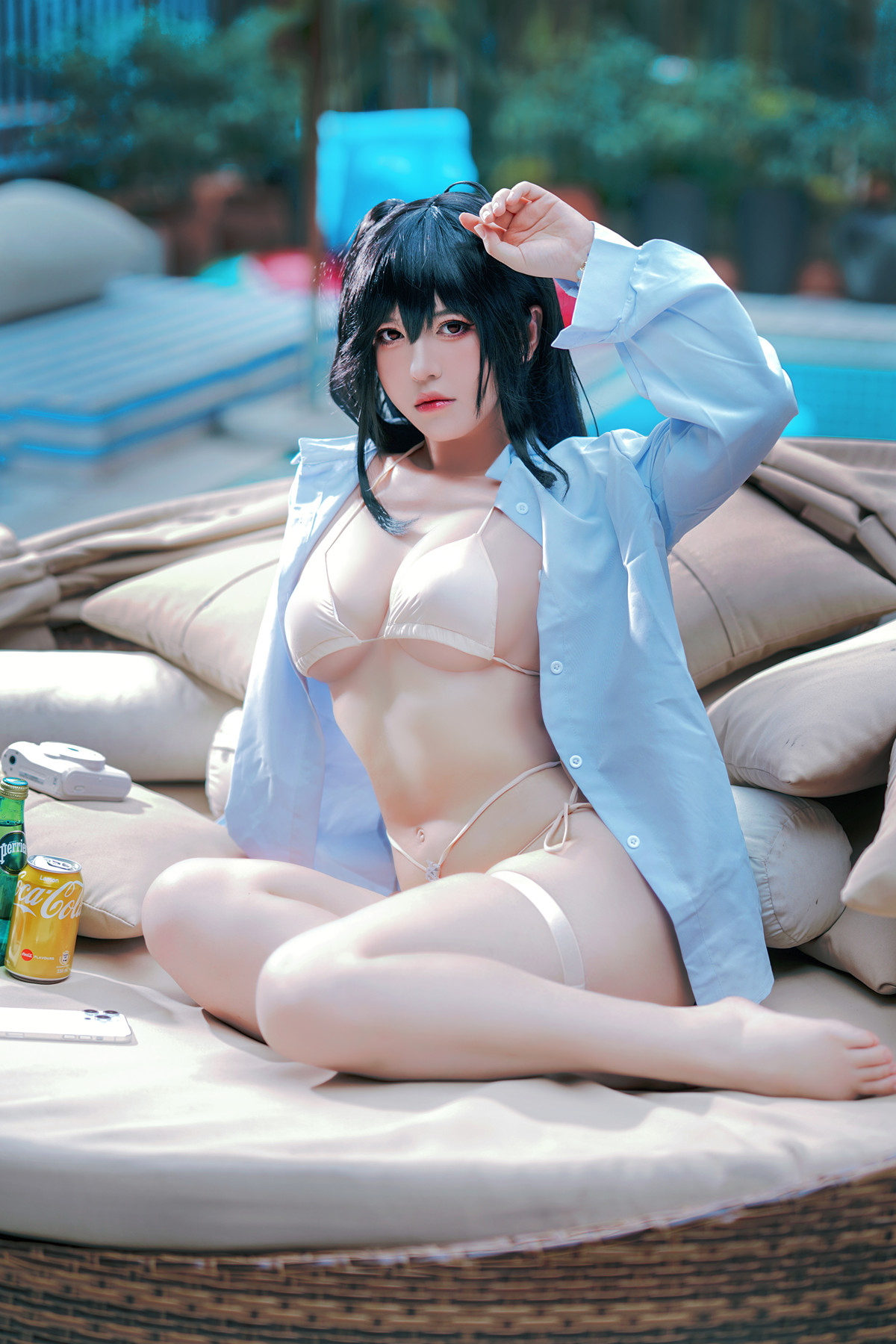 Cosplay 半半子Banbanko 大鳳水着 「白浜のデイドリーム」