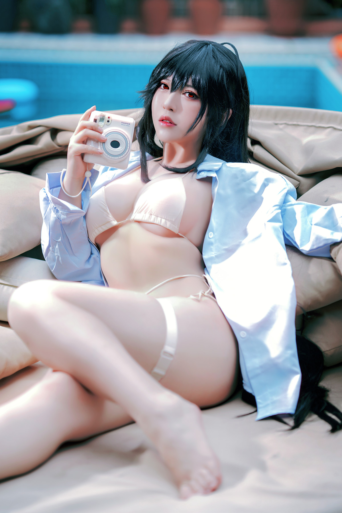 Cosplay 半半子Banbanko 大鳳水着 「白浜のデイドリーム」