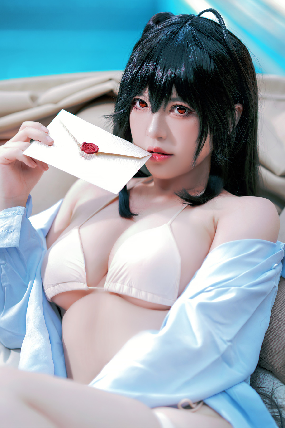 Cosplay 半半子Banbanko 大鳳水着 「白浜のデイドリーム」