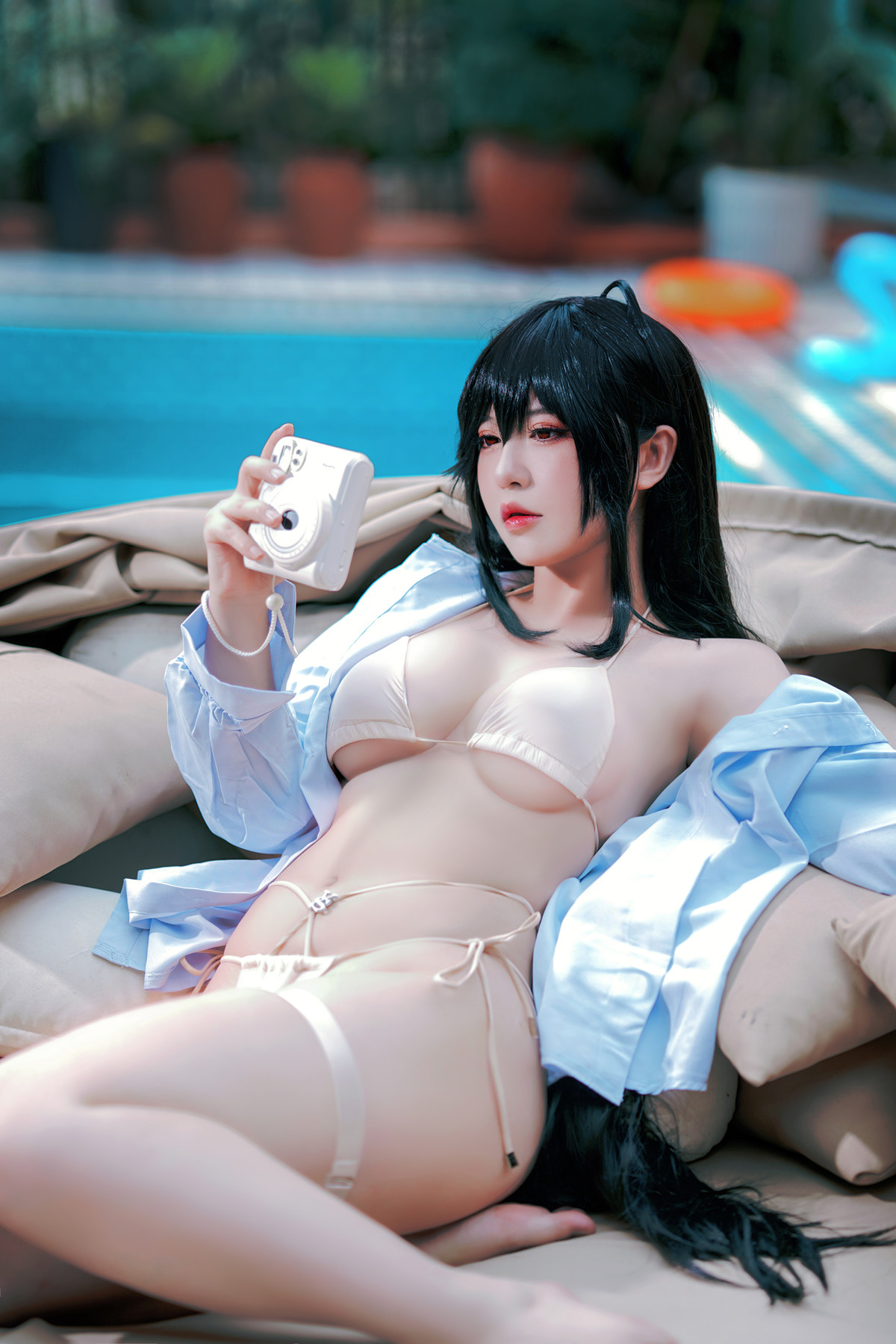 Cosplay 半半子Banbanko 大鳳水着 「白浜のデイドリーム」