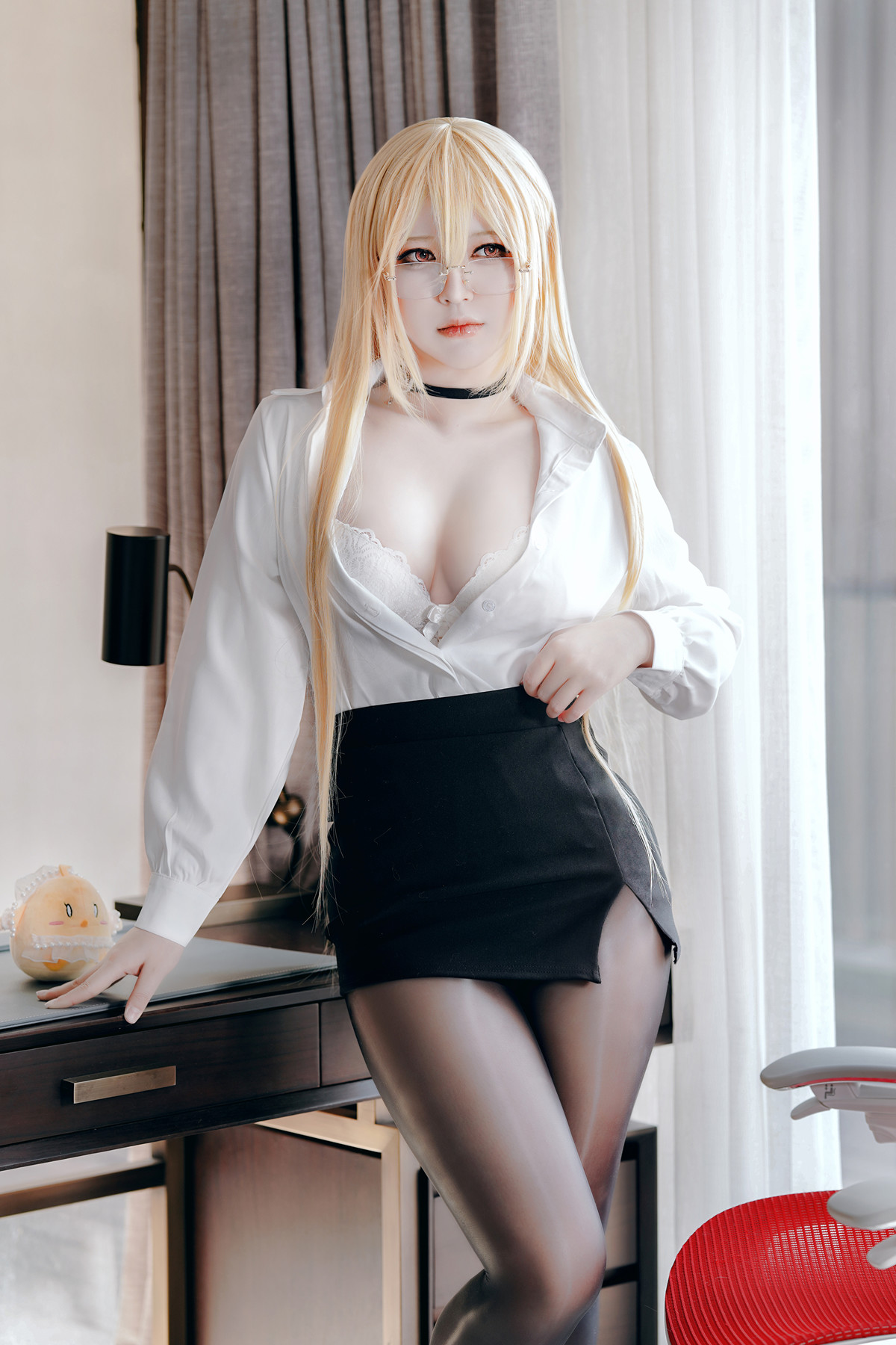 Cosplay 半半子Banbanko 碧蓝航线 怨仇OL