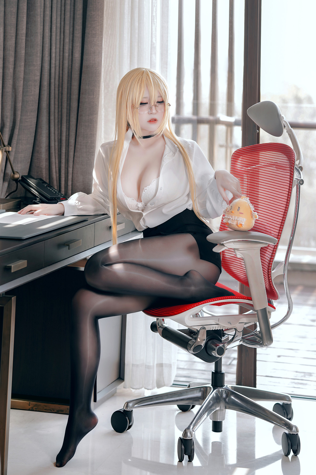 Cosplay 半半子Banbanko 碧蓝航线 怨仇OL