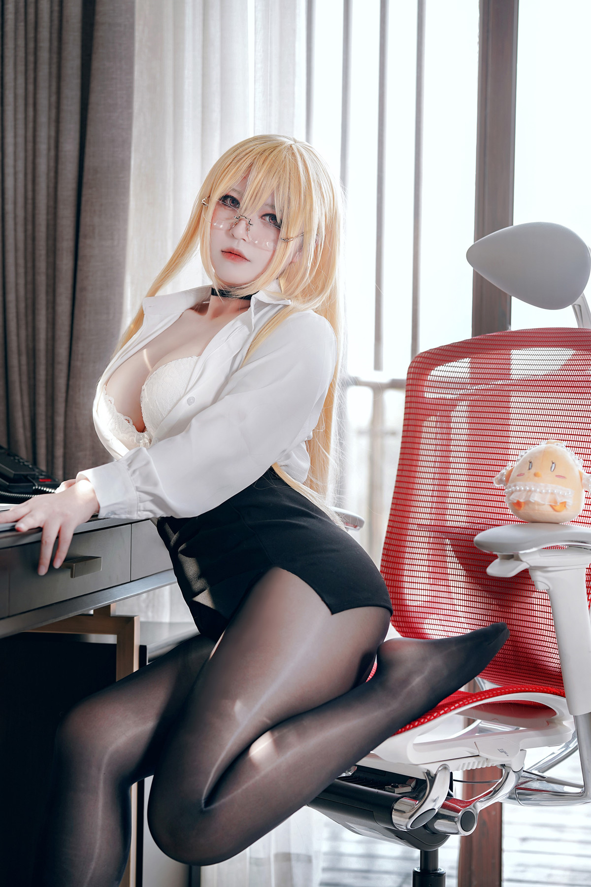 Cosplay 半半子Banbanko 碧蓝航线 怨仇OL