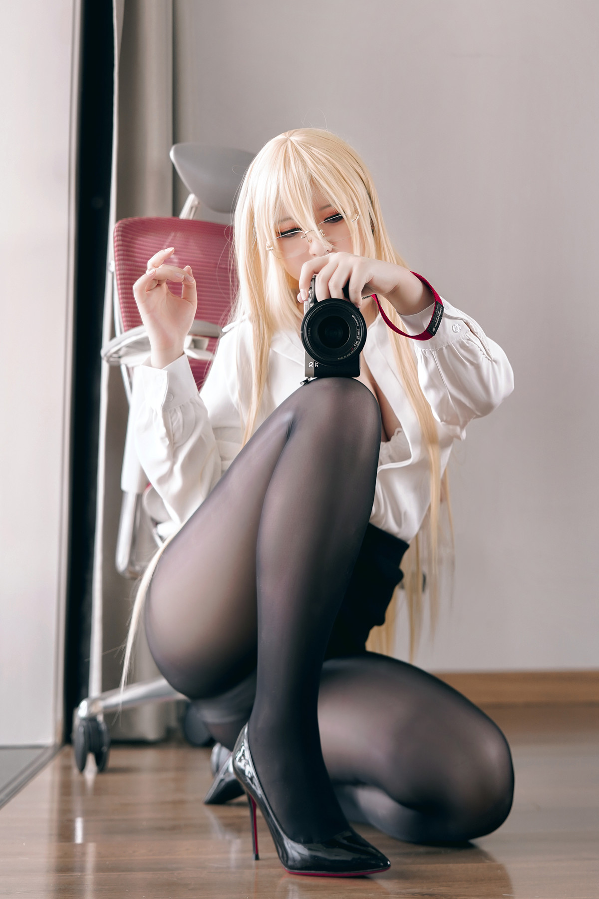 Cosplay 半半子Banbanko 碧蓝航线 怨仇OL