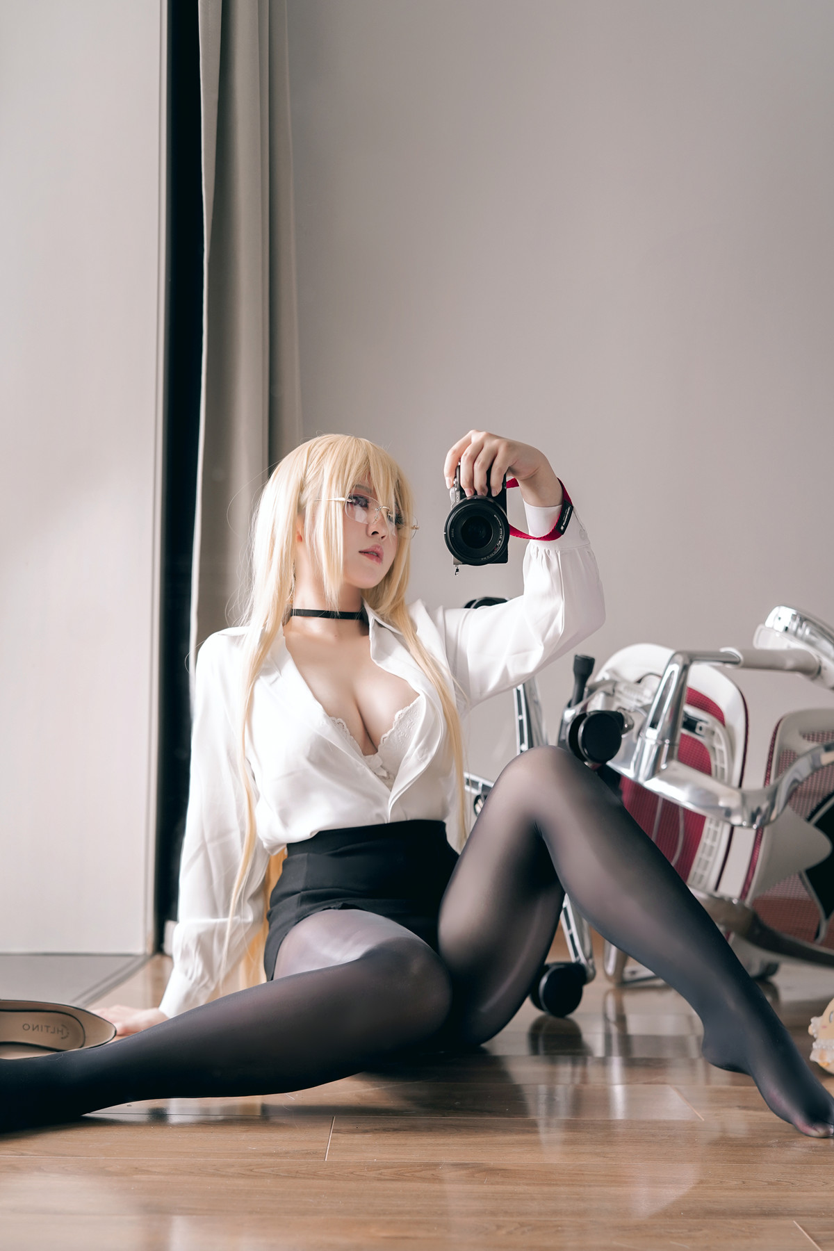 Cosplay 半半子Banbanko 碧蓝航线 怨仇OL