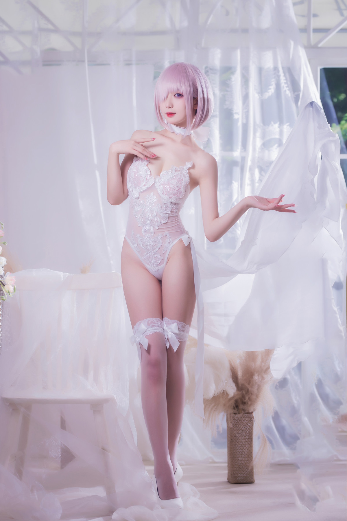 Cosplay 封疆疆v 婚纱玛修