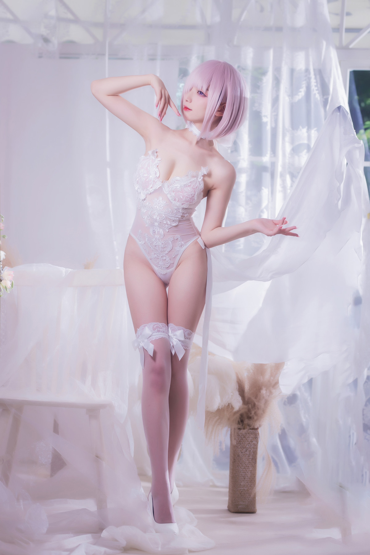 Cosplay 封疆疆v 婚纱玛修