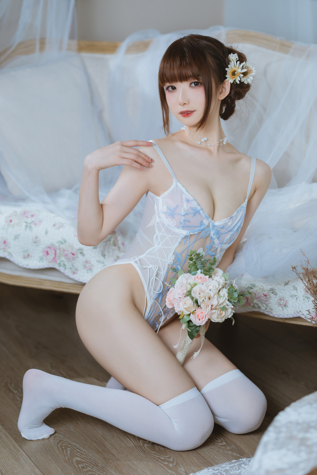 Cosplay 封疆疆v 纯欲连体衣