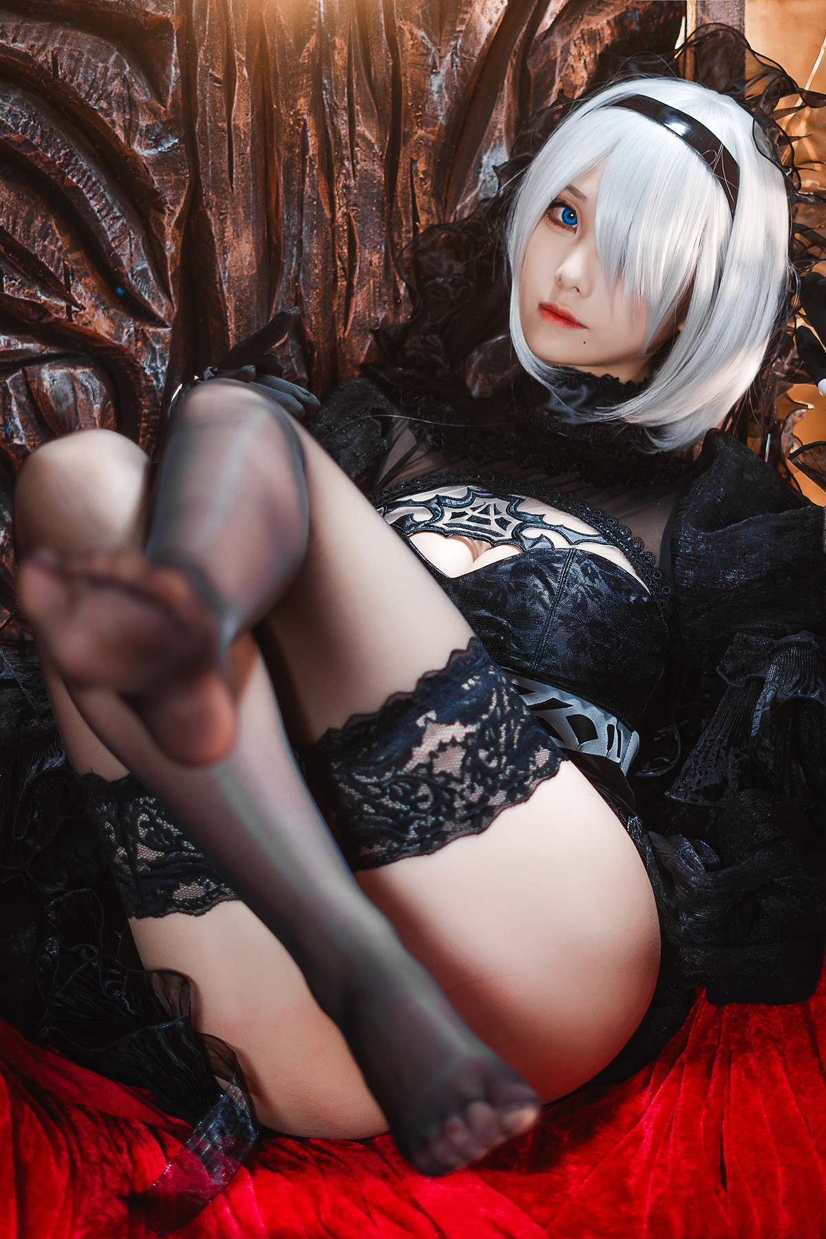 Cosplay 蜜汁猫裘Mizhimaoqiu 2B Nier_Automata Set.01