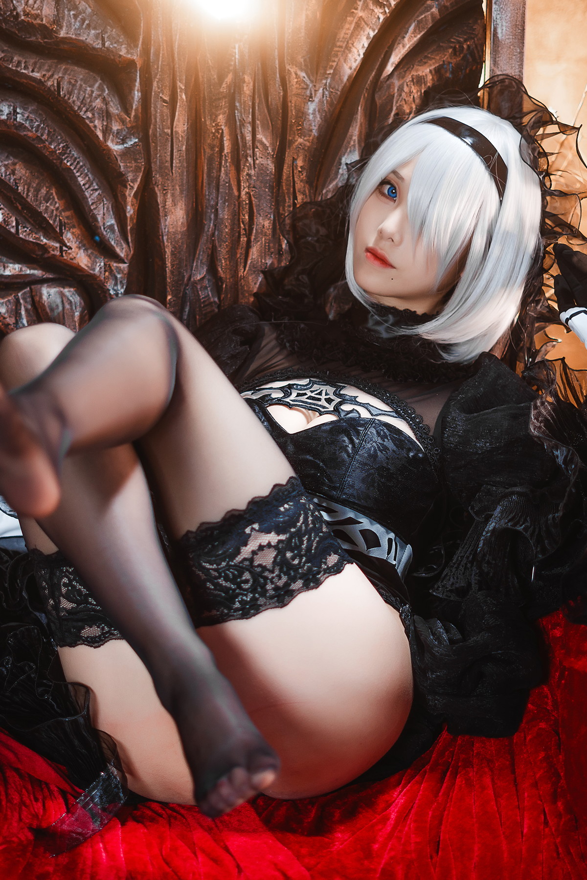 Cosplay 蜜汁猫裘Mizhimaoqiu 2B Nier_Automata Set.01