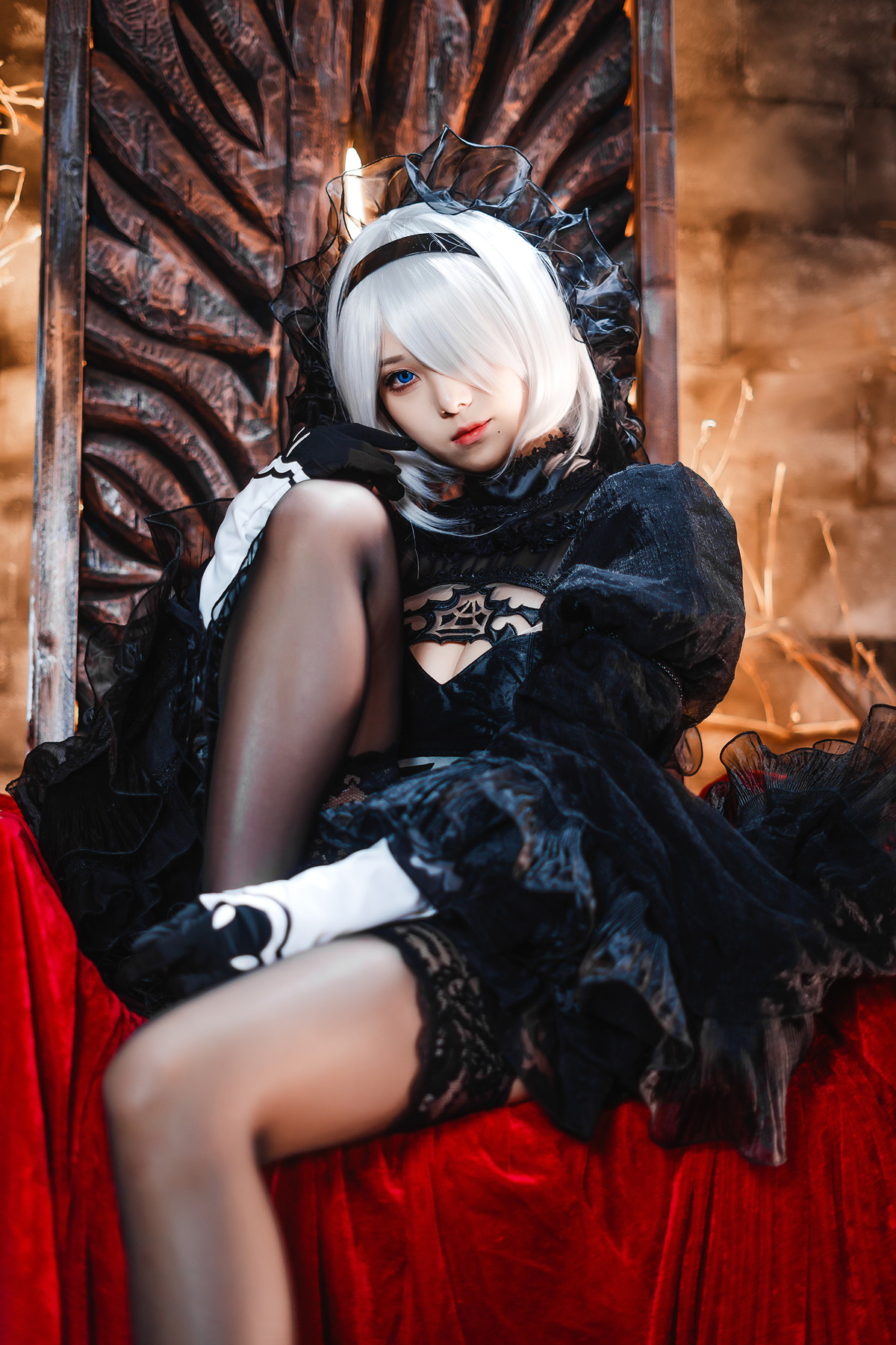 Cosplay 蜜汁猫裘Mizhimaoqiu 2B Nier_Automata Set.01