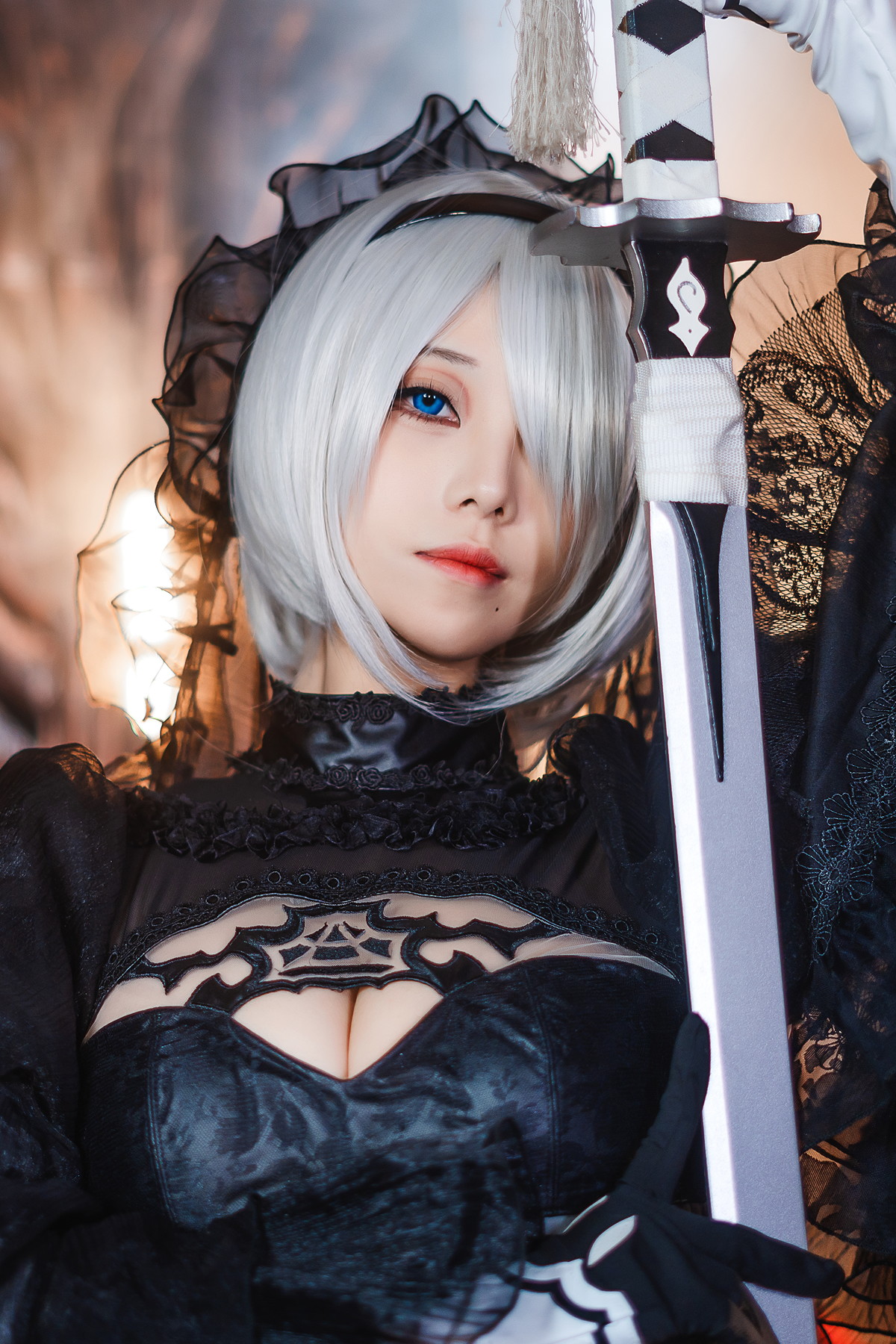 Cosplay 蜜汁猫裘Mizhimaoqiu 2B Nier_Automata Set.01