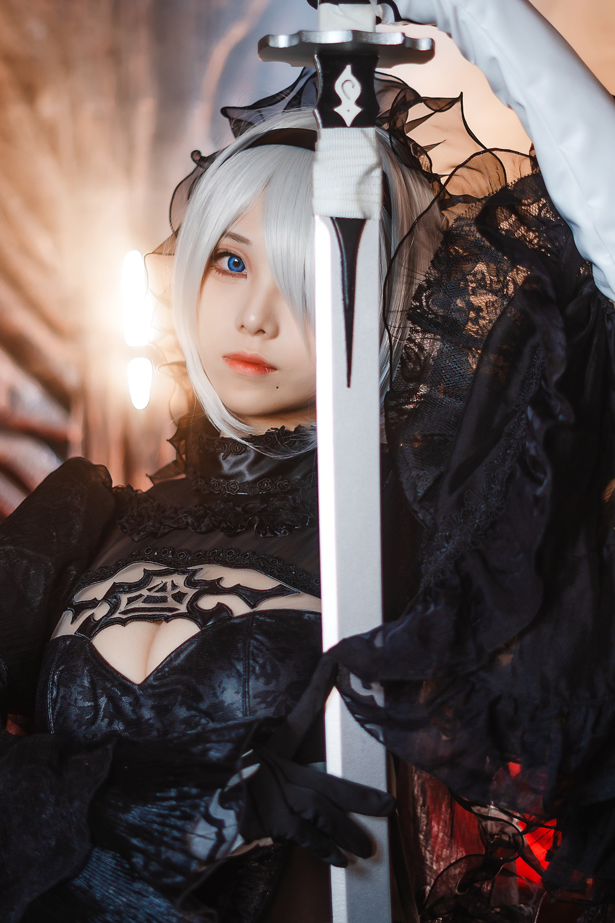 Cosplay 蜜汁猫裘Mizhimaoqiu 2B Nier_Automata Set.01