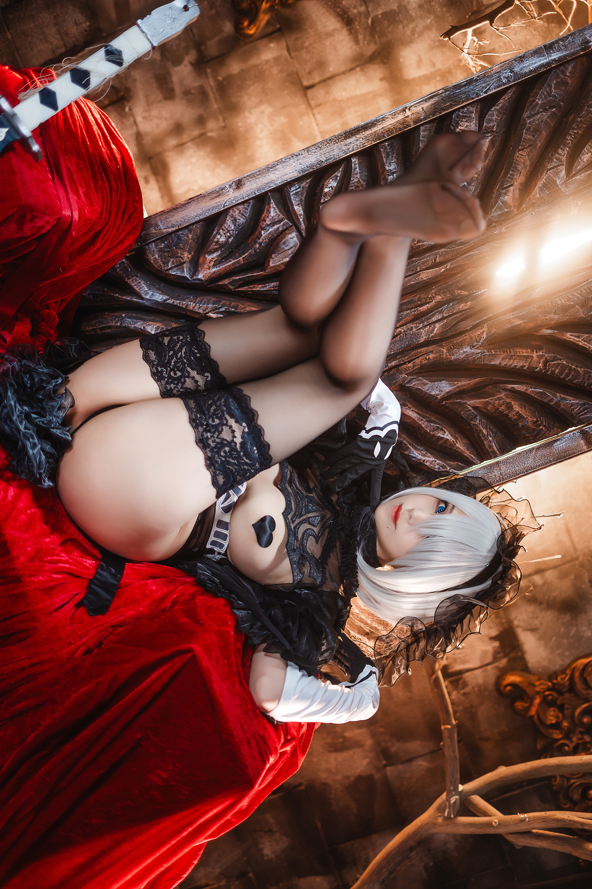 Cosplay 蜜汁猫裘Mizhimaoqiu 2B Nier_Automata Set.02