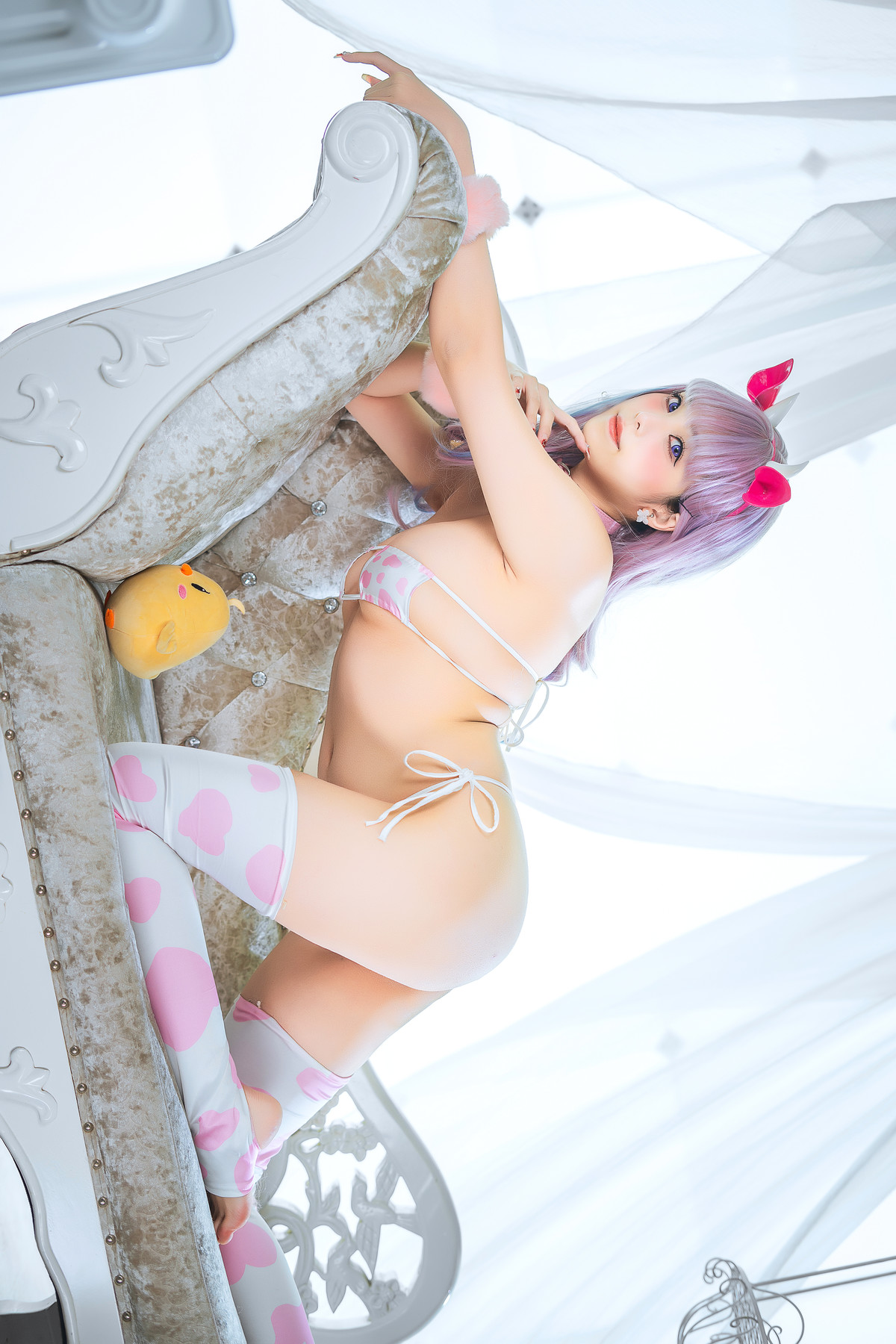 Cosplay 蜜汁猫裘Mizhimaoqiu 普利茅斯 奶牛装ver Set.01