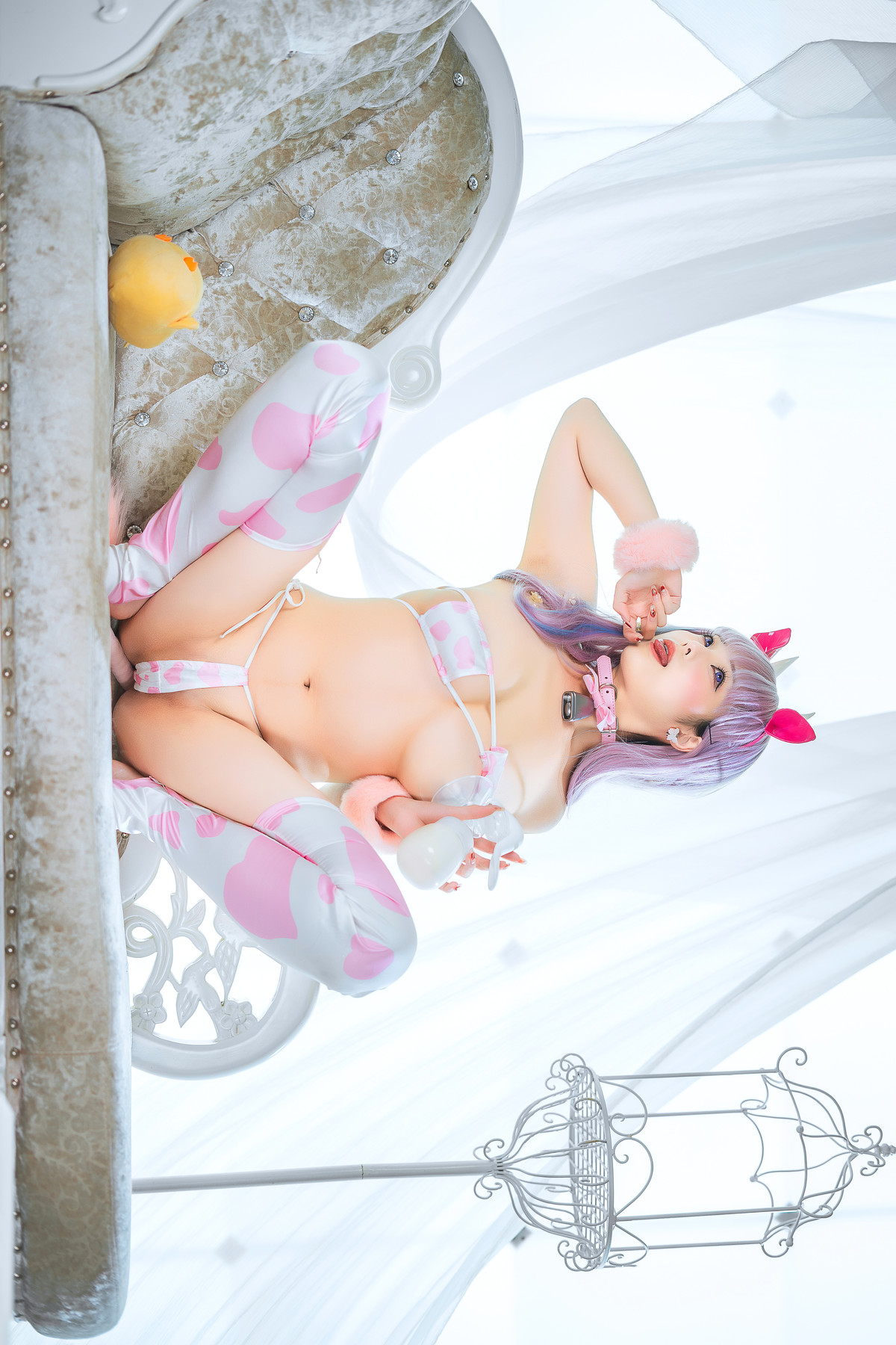 Cosplay 蜜汁猫裘Mizhimaoqiu 普利茅斯 奶牛装ver Set.02