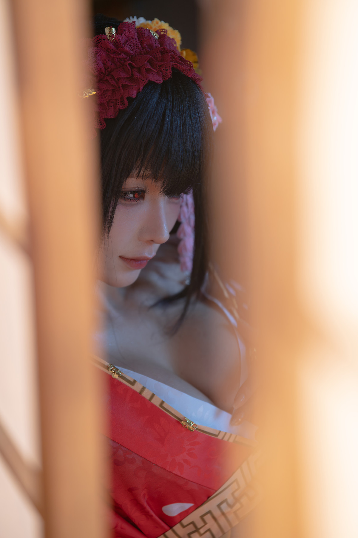 Cosplay 蠢沫沫Chunmomo 狂三和服 Kurumi Set.01