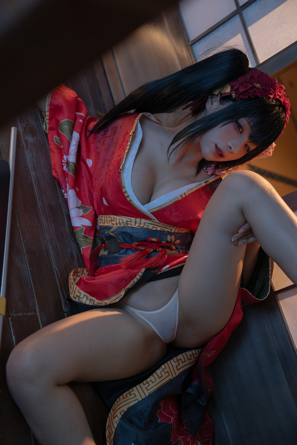 Cosplay 蠢沫沫Chunmomo 狂三和服 Kurumi Set.01