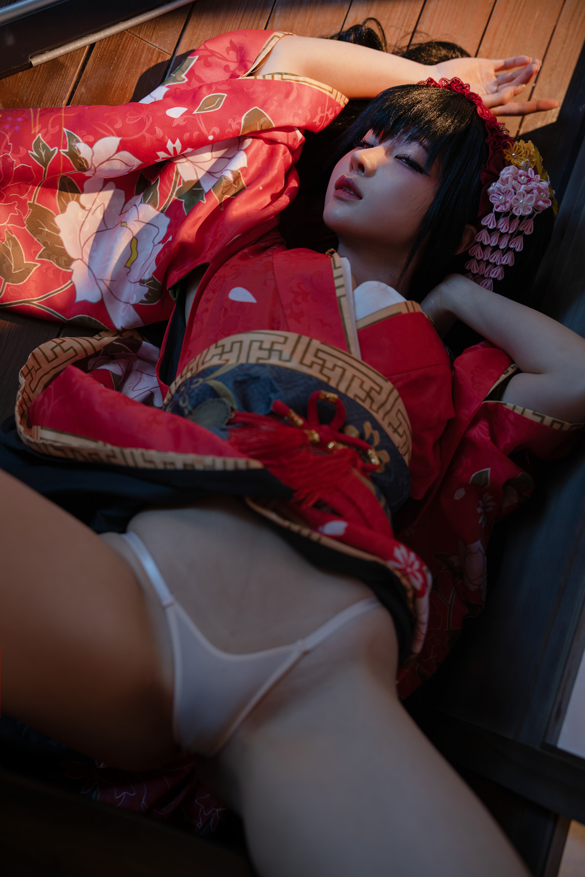 Cosplay 蠢沫沫Chunmomo 狂三和服 Kurumi Set.01