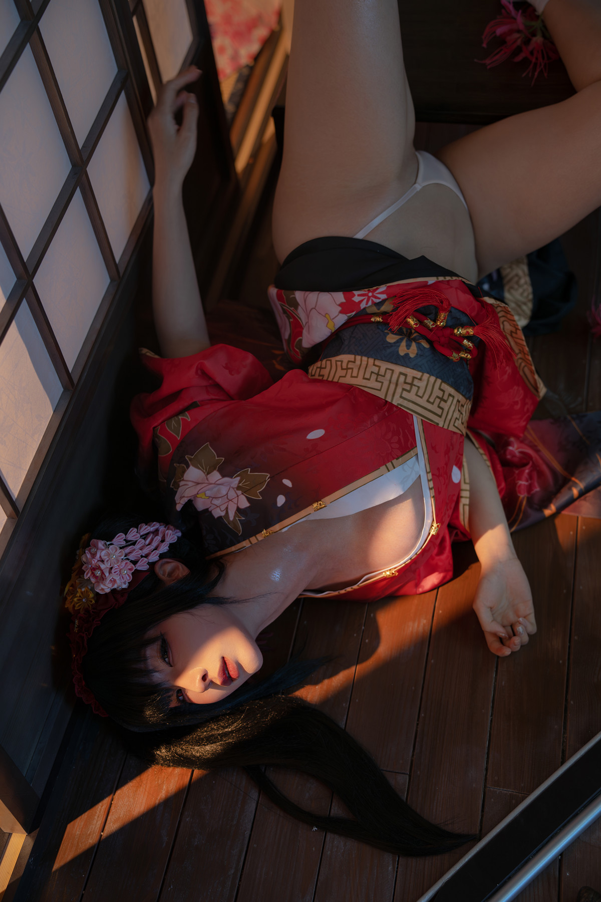 Cosplay 蠢沫沫Chunmomo 狂三和服 Kurumi Set.01