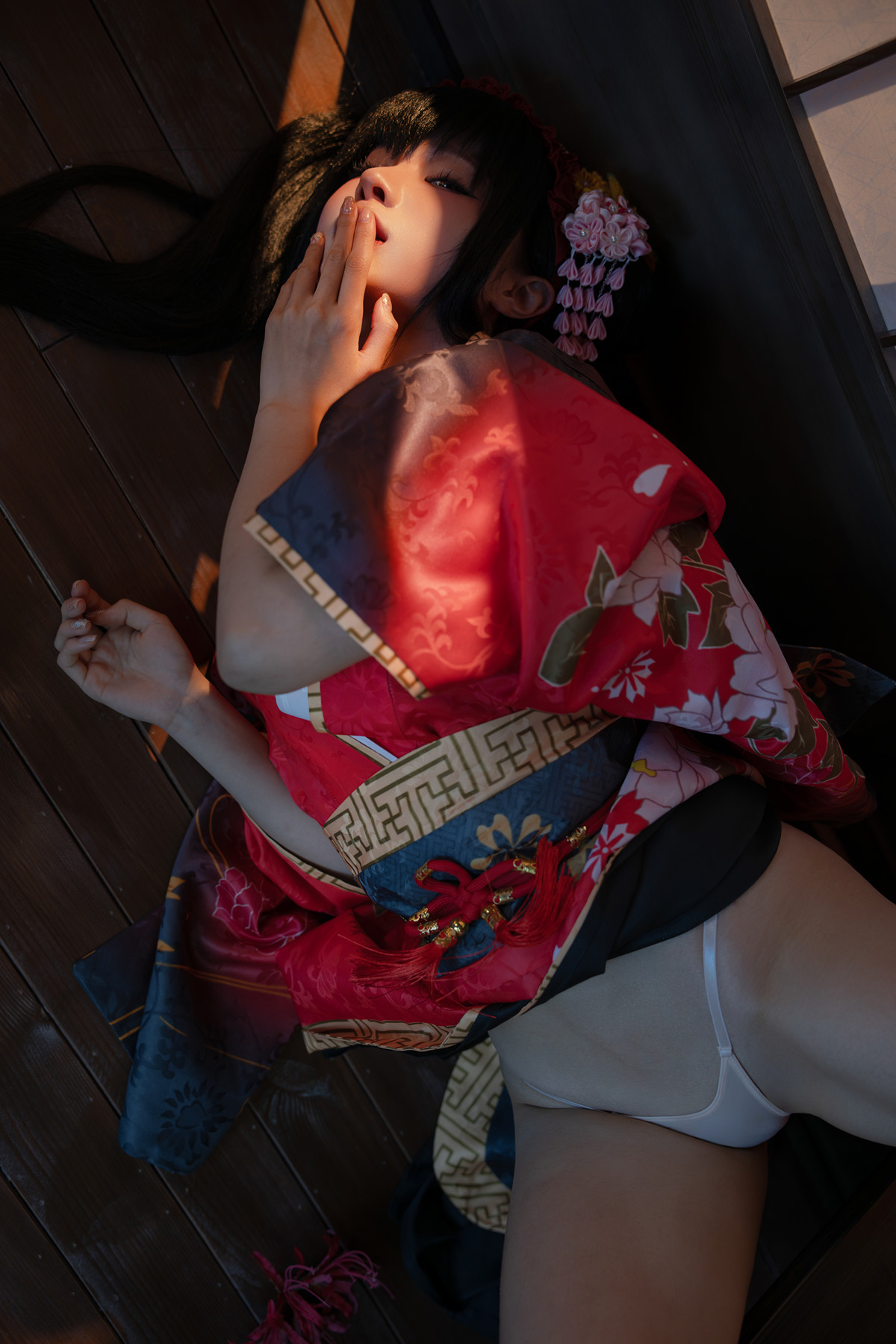 Cosplay 蠢沫沫Chunmomo 狂三和服 Kurumi Set.01