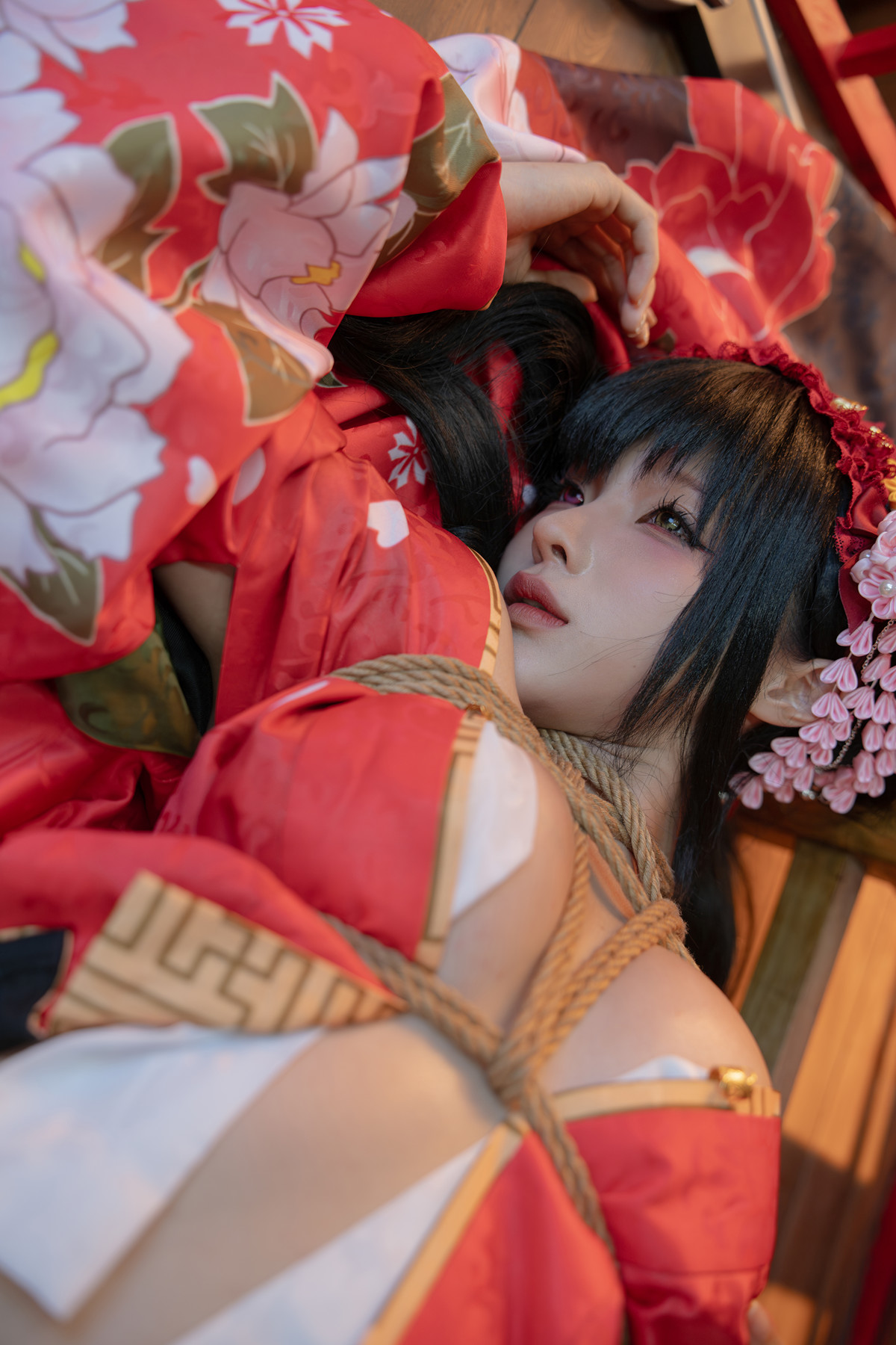 Cosplay 蠢沫沫Chunmomo 狂三和服 Kurumi Set.02