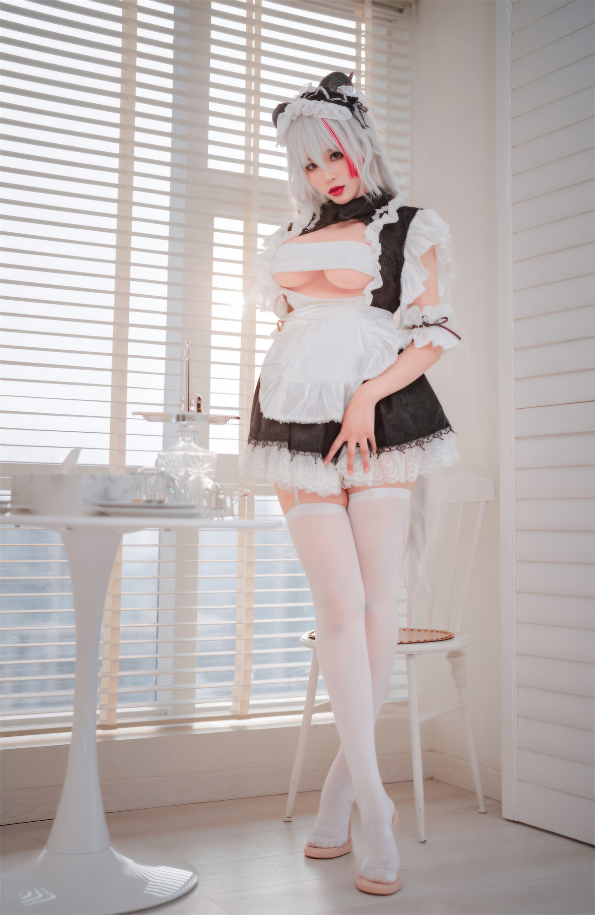 Cosplay 轩萧学姐 碧蓝航线 埃吉尔女仆