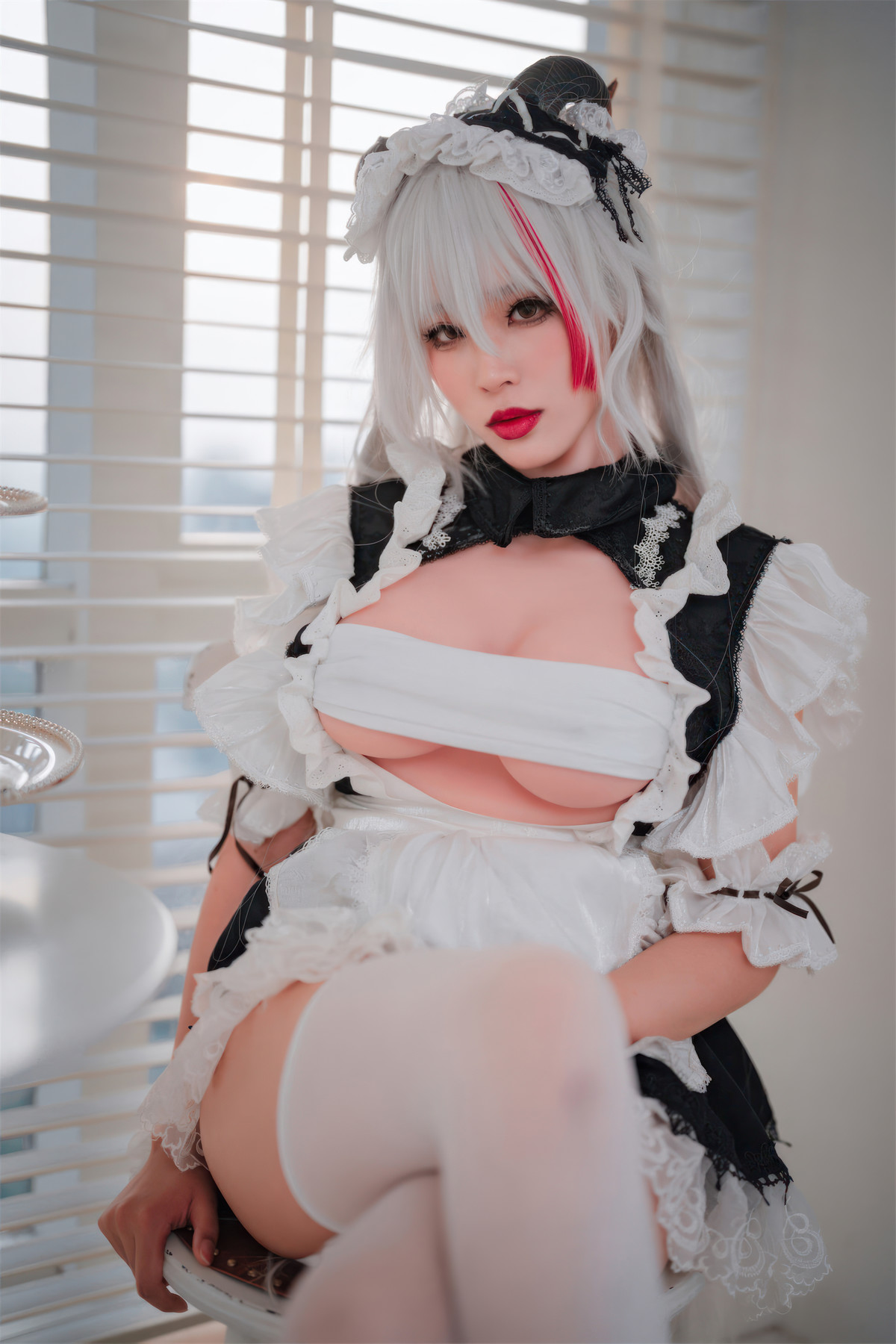 Cosplay 轩萧学姐 碧蓝航线 埃吉尔女仆