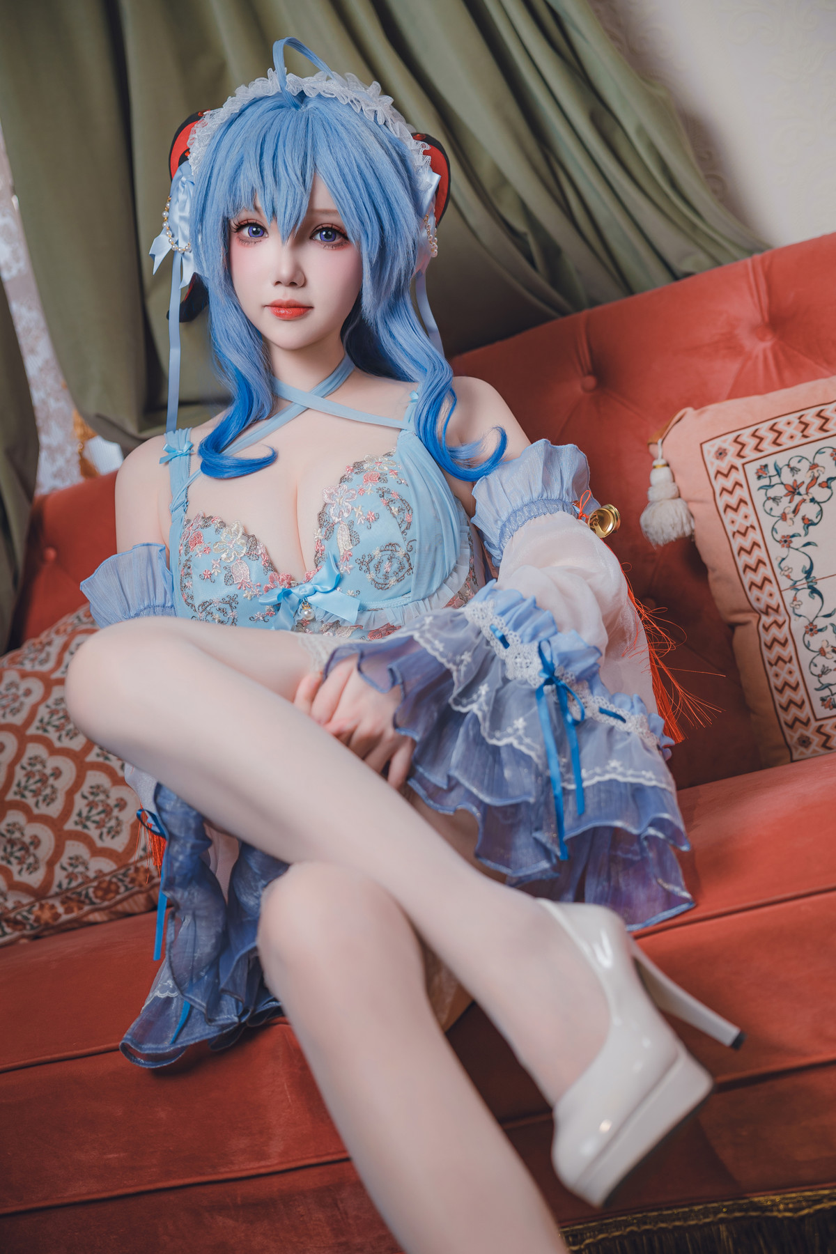 Cosplay 雪晴Astra 原神 甘雨内衣