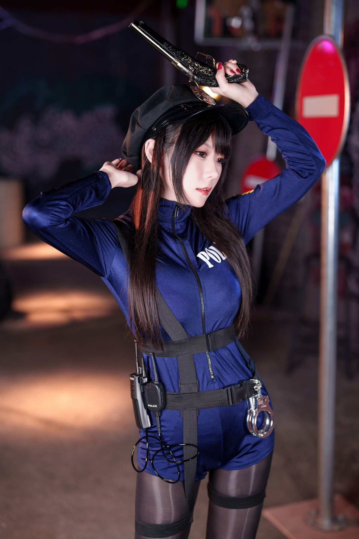 Cosplay 香草喵露露 女警