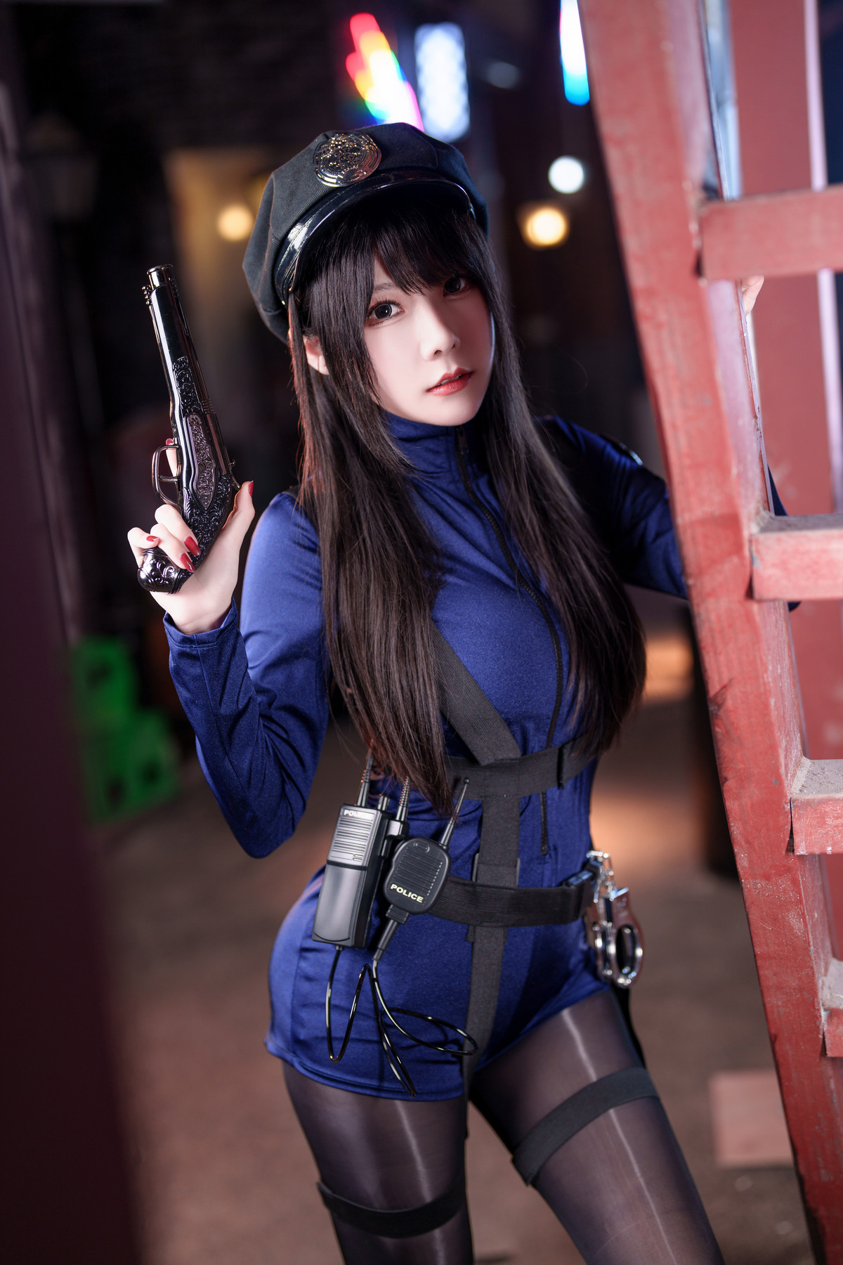 Cosplay 香草喵露露 女警