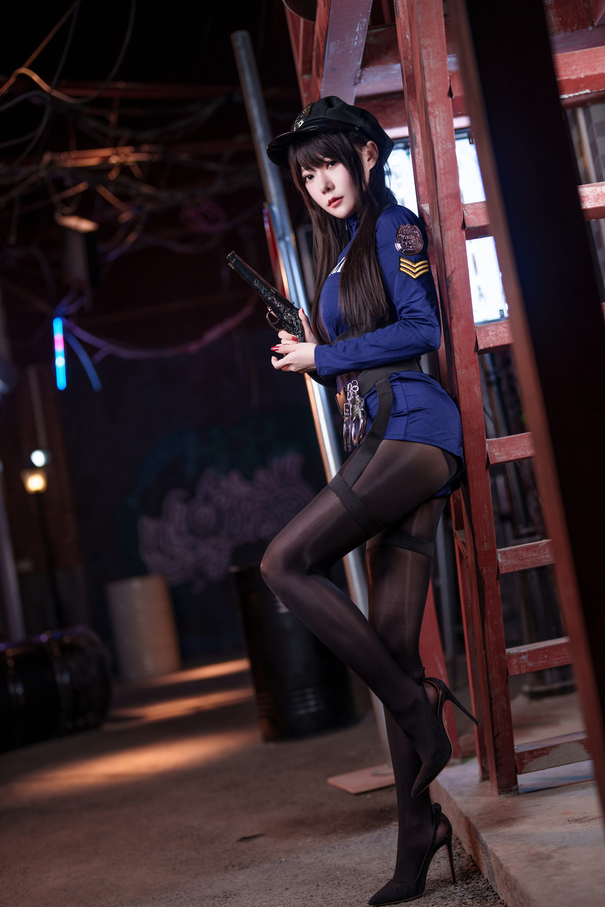 Cosplay 香草喵露露 女警