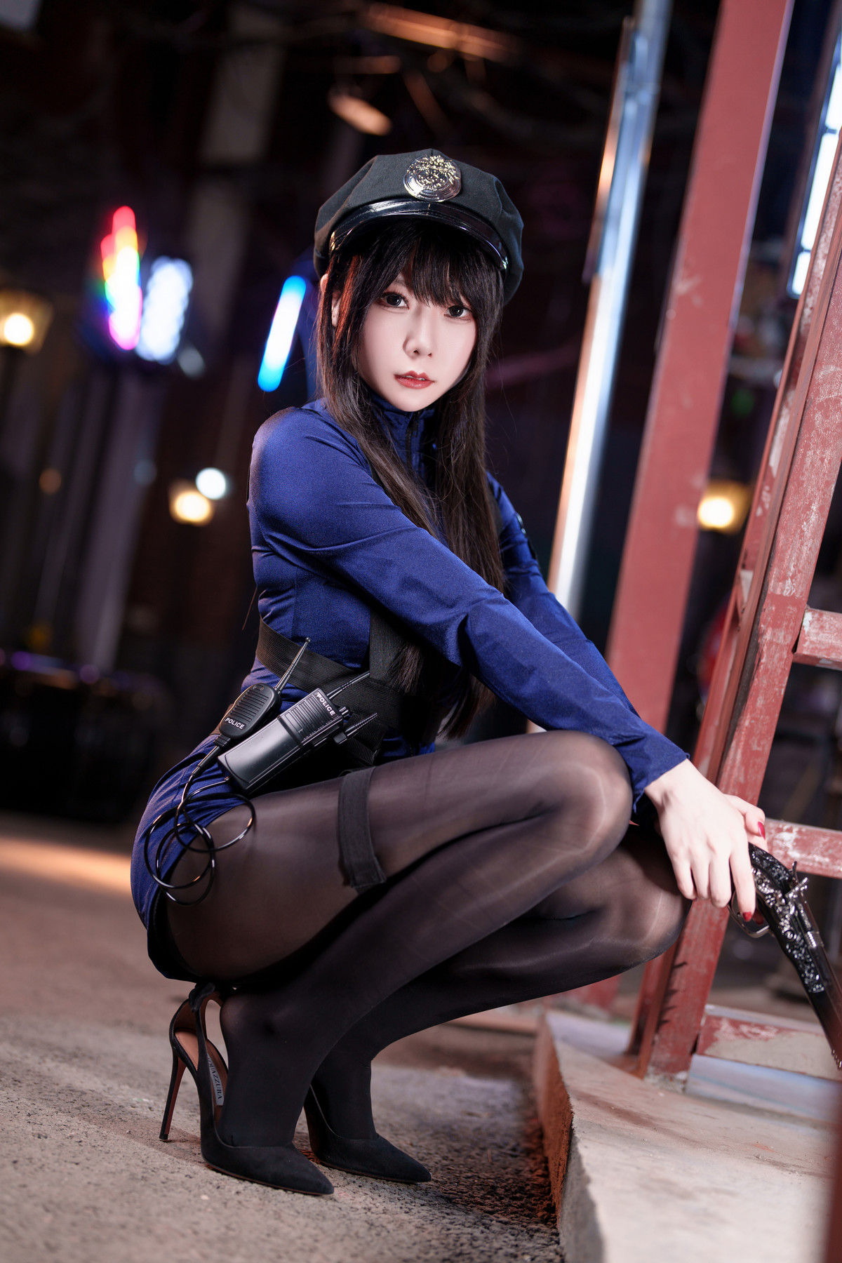 Cosplay 香草喵露露 女警