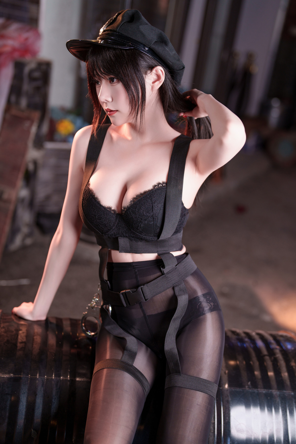 Cosplay 香草喵露露 女警