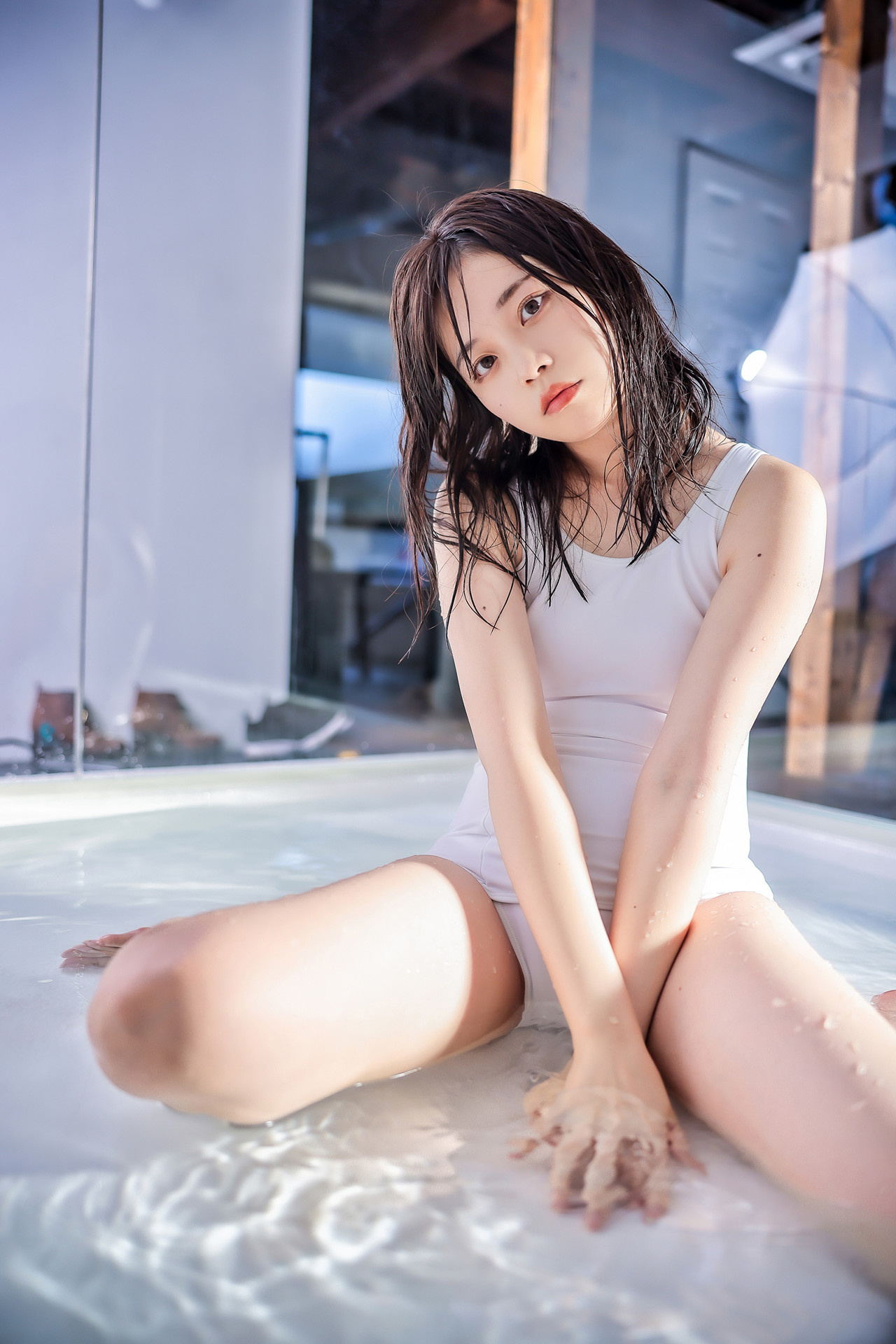 Mimiko Hinaki 姫绮みみこ, 写真集 Wet Color Swimming Race 濡色竞泳 Set.01