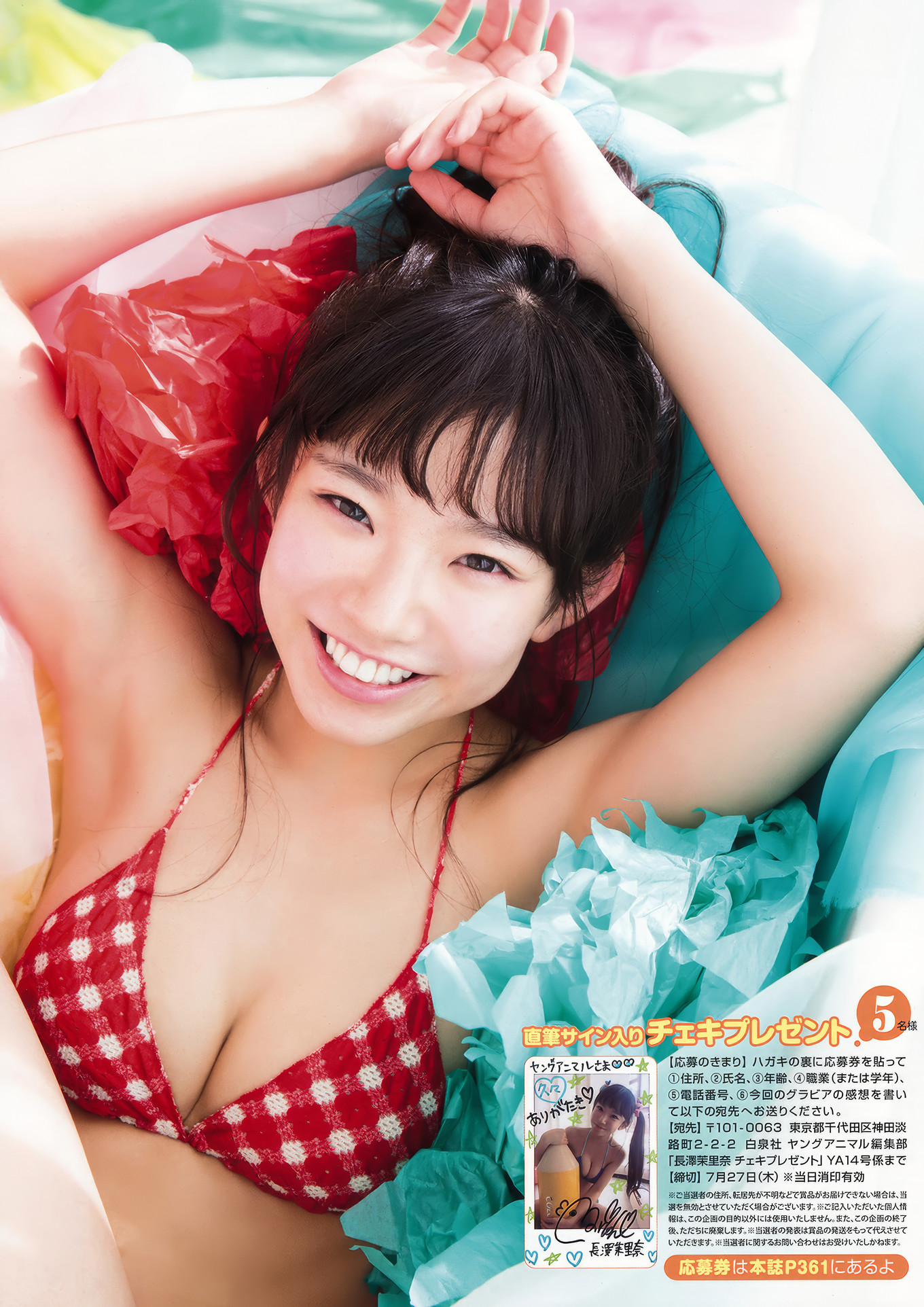 澤北るな・滝口ひかり・大原優乃・長澤茉里奈, Young Animal 2017 No.14 (ヤングアニマル 2017年14号)