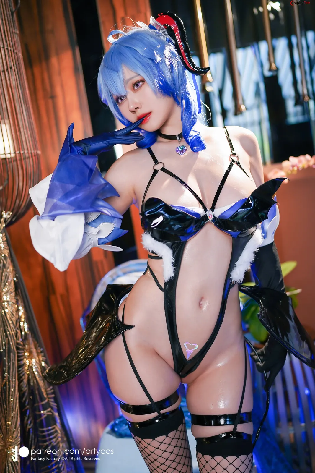 Arty Huang (Arty亚缇) cosplay Ganyu Succubus – Genshin Impact