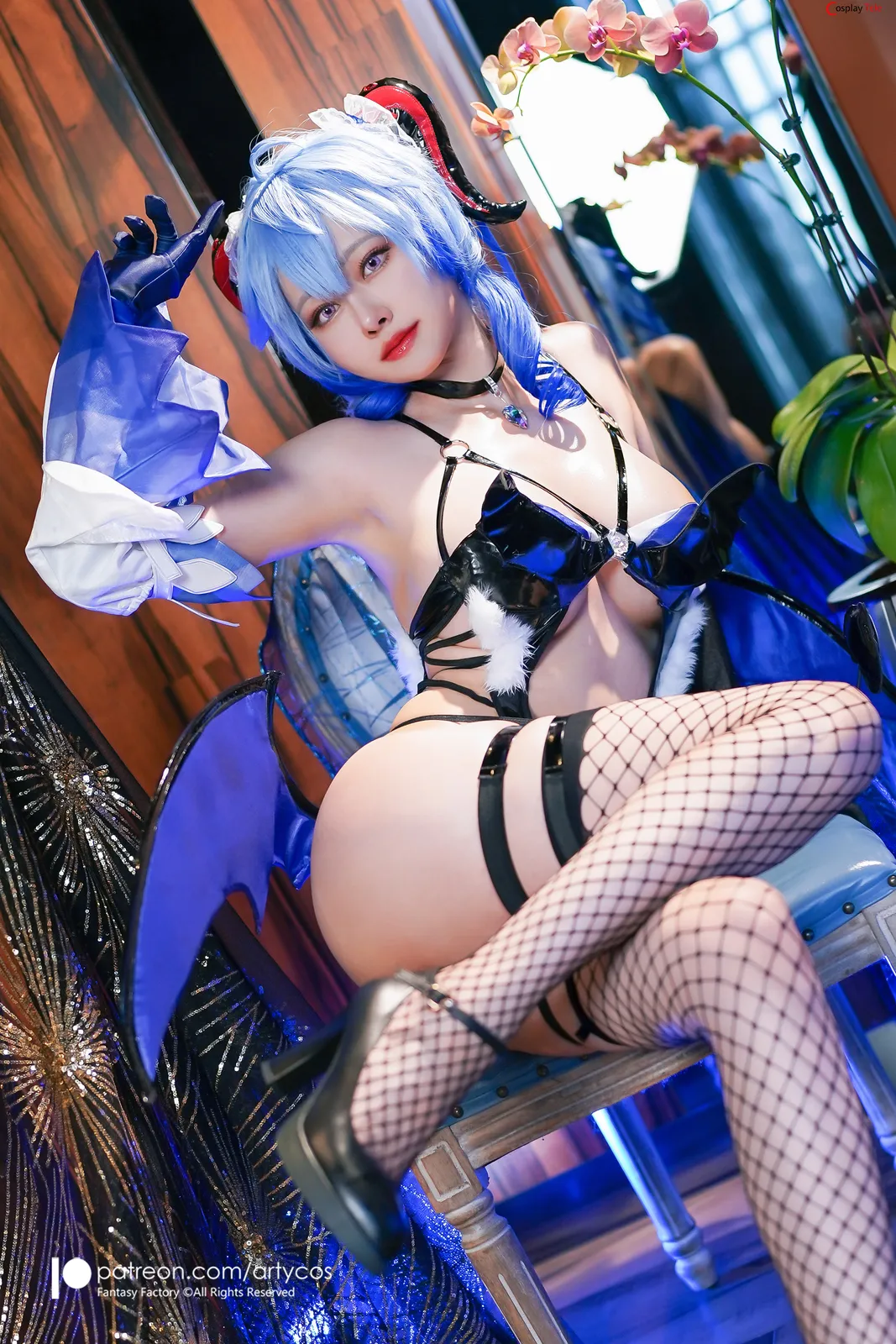 Arty Huang (Arty亚缇) cosplay Ganyu Succubus – Genshin Impact