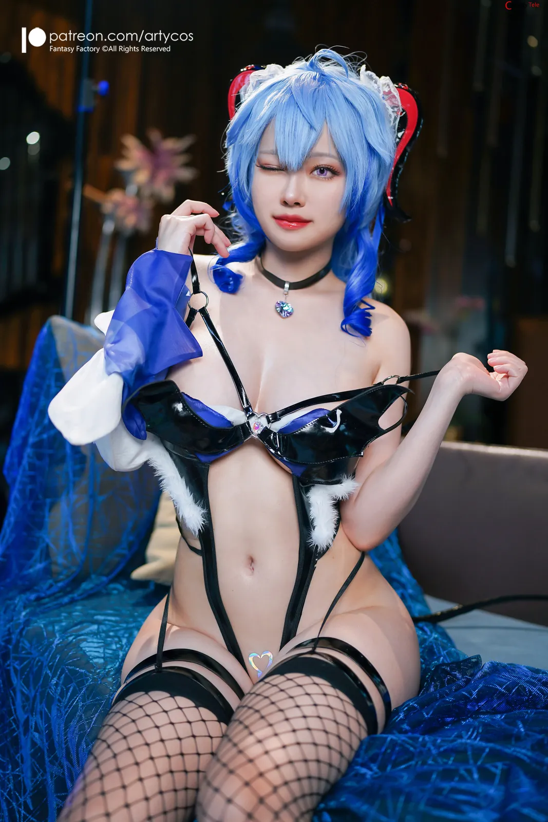 Arty Huang (Arty亚缇) cosplay Ganyu Succubus – Genshin Impact