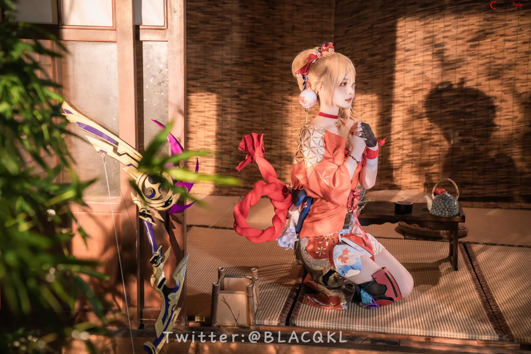 Blacqkl (白莉爱吃巧克力) cosplay Yoimiya – Genshin Impact