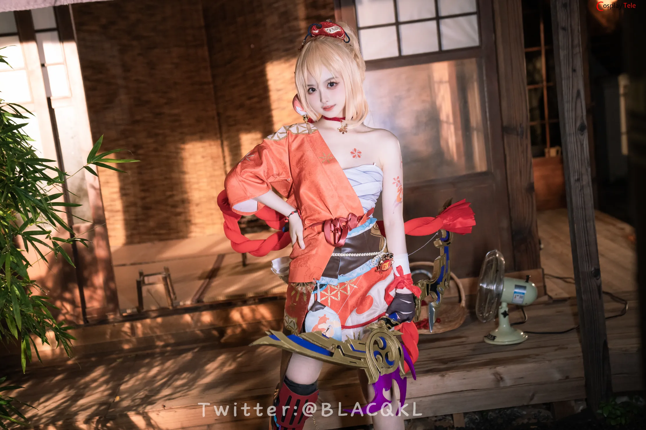 Blacqkl (白莉爱吃巧克力) cosplay Yoimiya – Genshin Impact