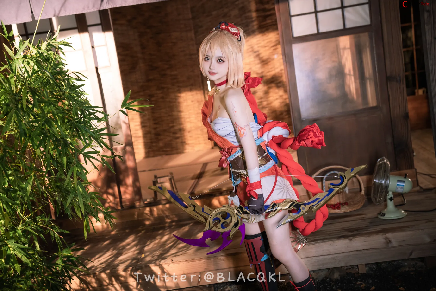 Blacqkl (白莉爱吃巧克力) cosplay Yoimiya – Genshin Impact