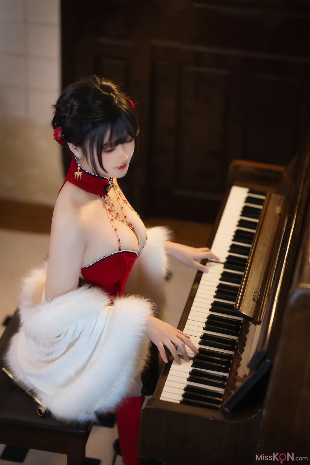 Coser@三度_69_ 红丝绒旗袍